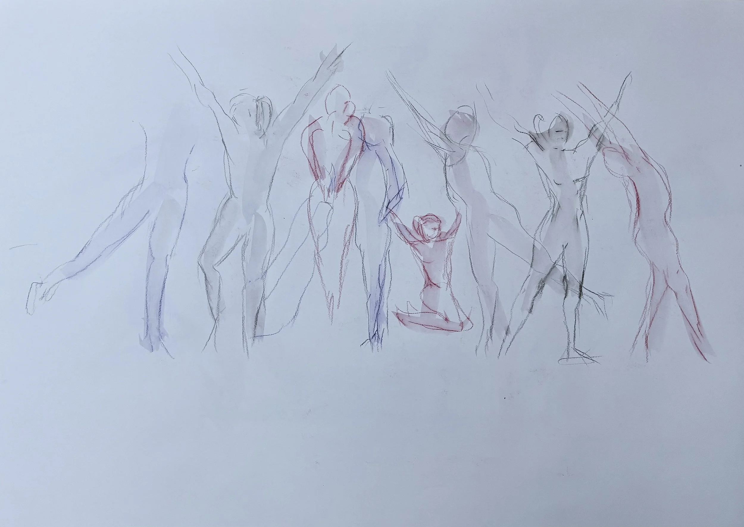 Drawing a lively dancer