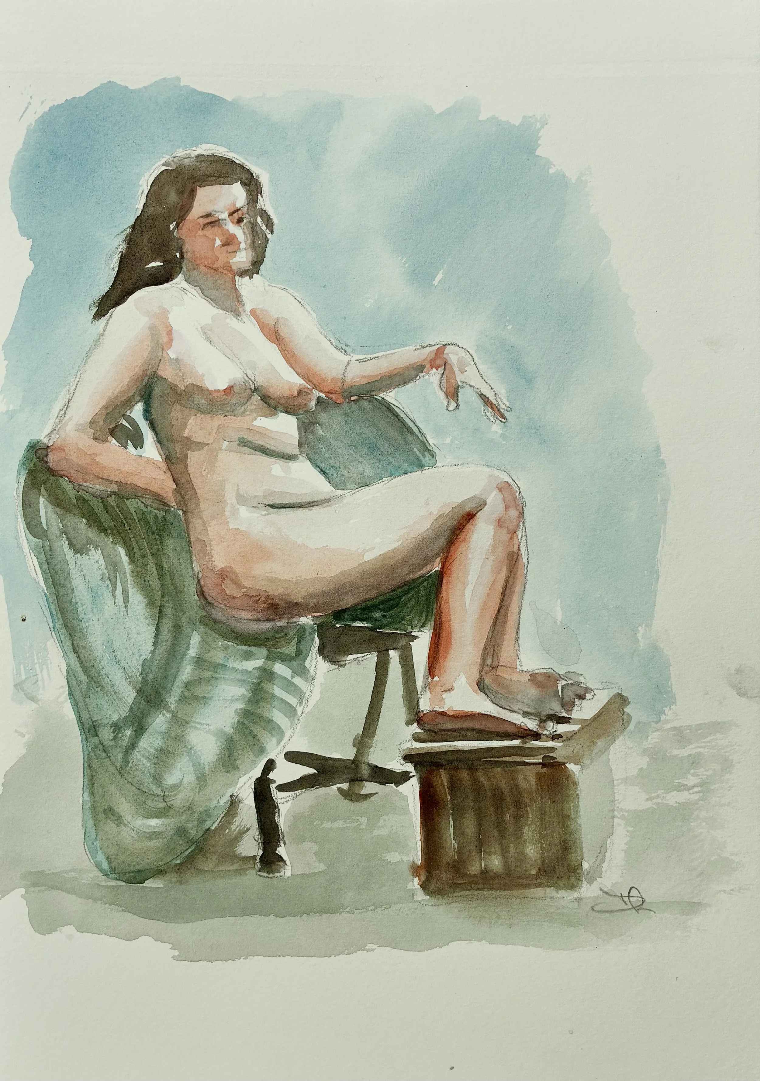 Life drawing at Poole Art Society
