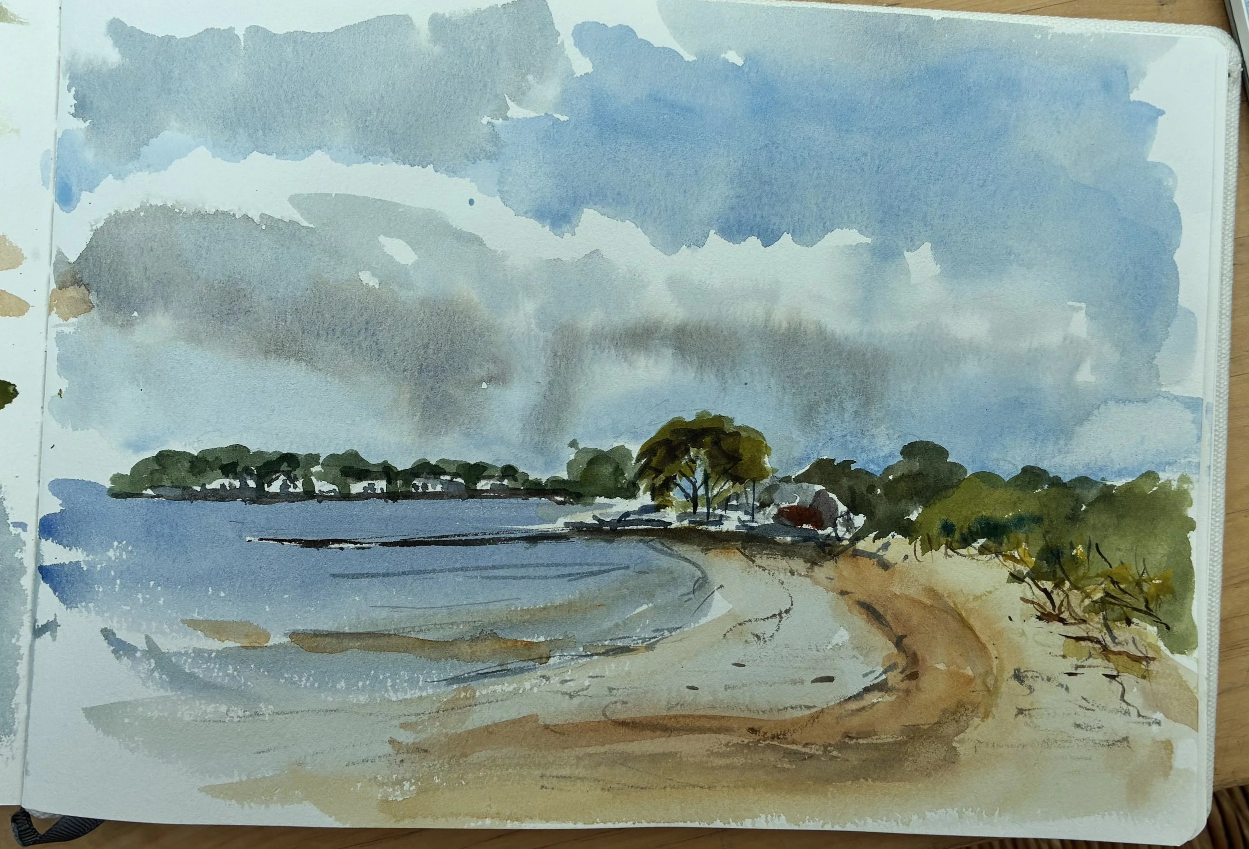 Painting at Bramblebush Bay