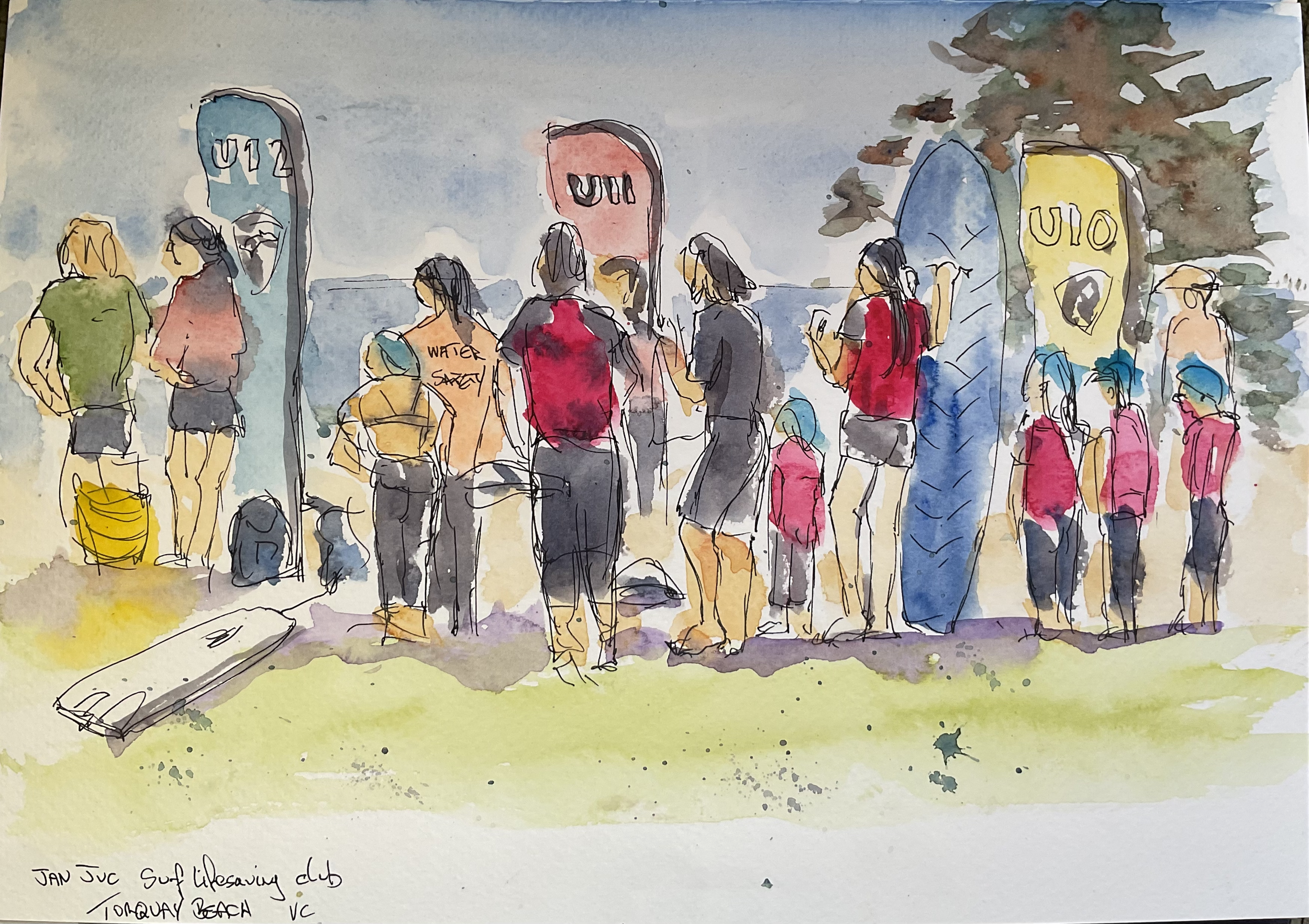 Lifeguard competition at Torquay Beach, Melbourne, Australia