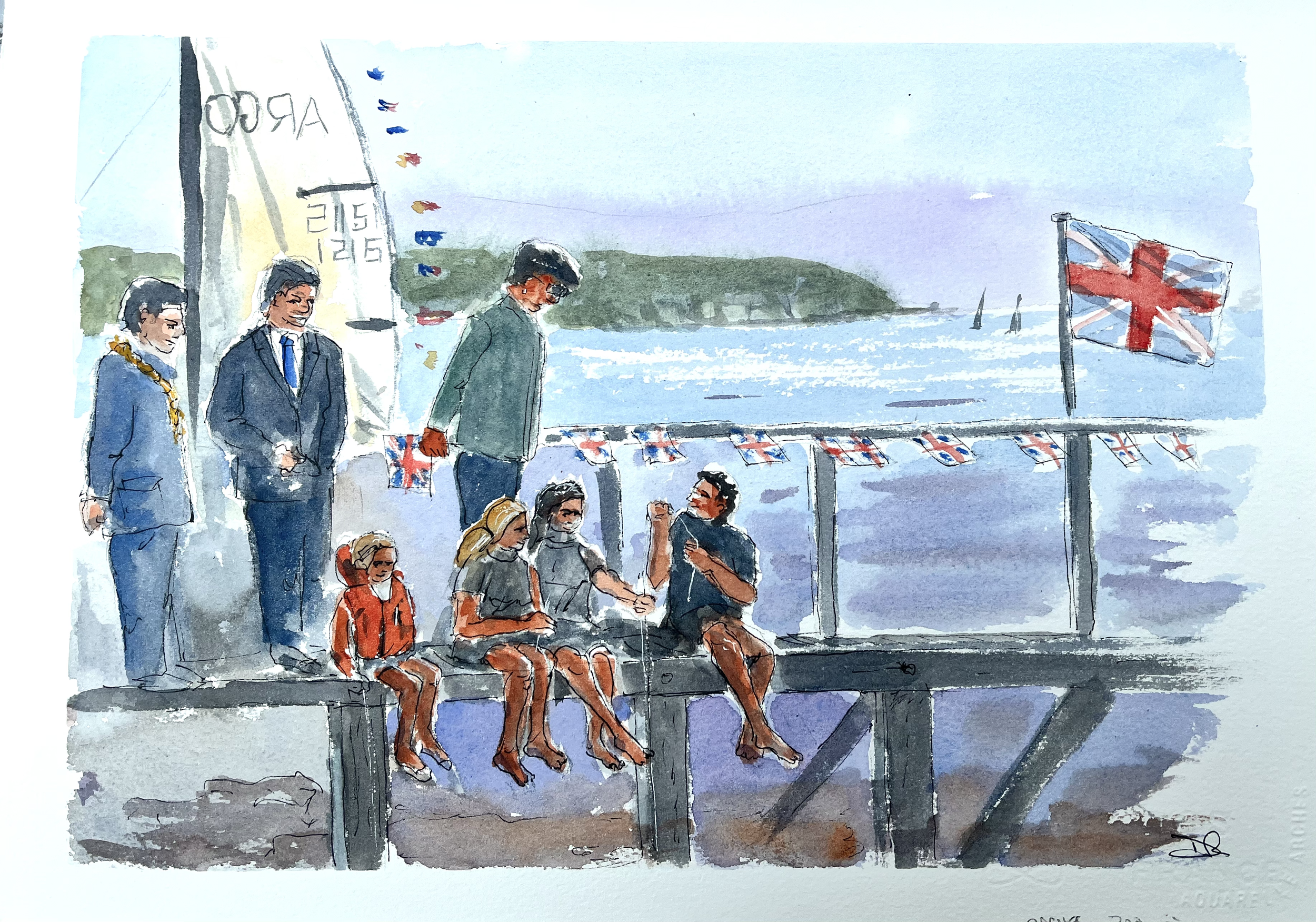 HRH Princess Anne visits Lilliput Sailing Club
