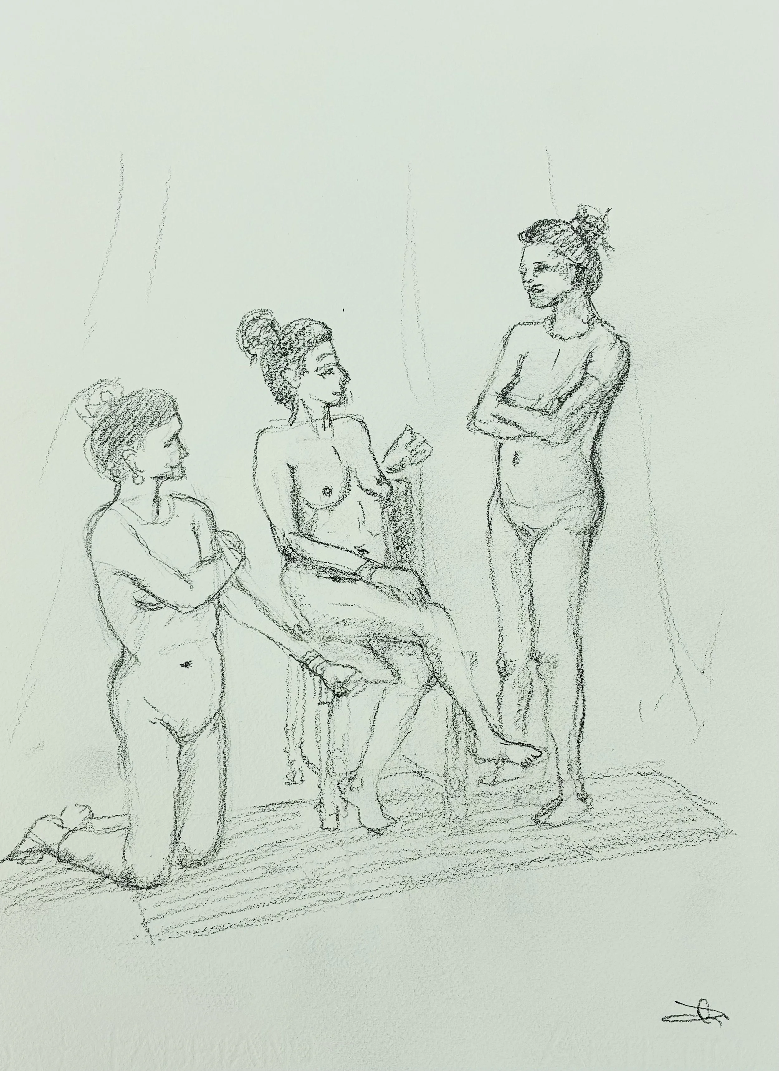 One model, three poses