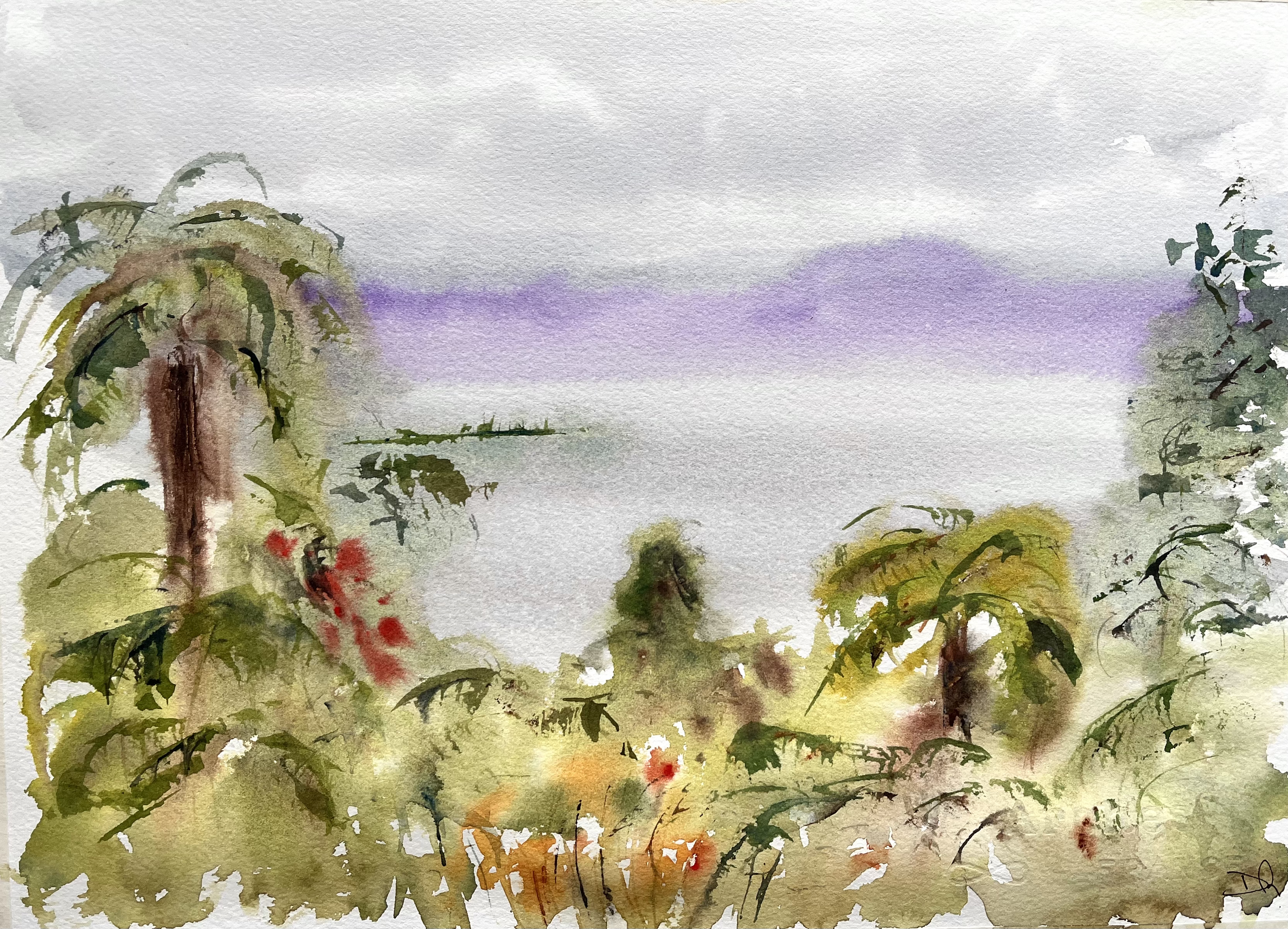 View over Lake Taupo, New Zealand