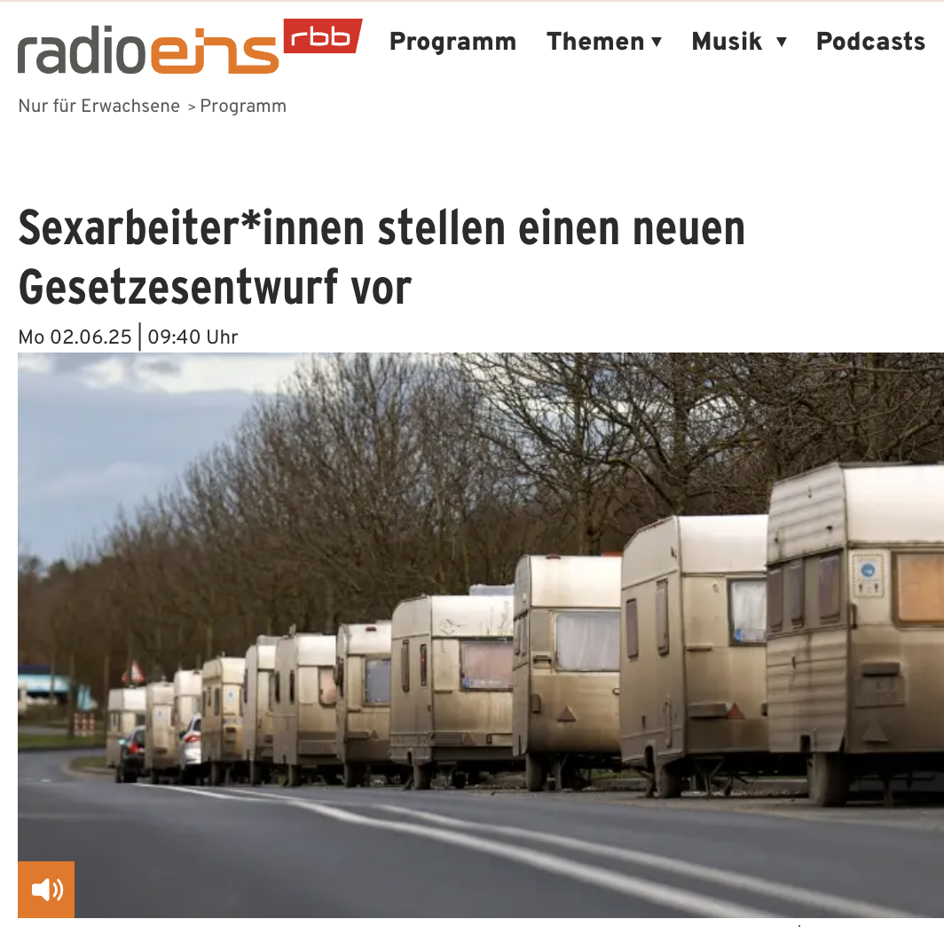 Sexarbeiter*innen stellen einen neuen Gesetzesentwurf vor