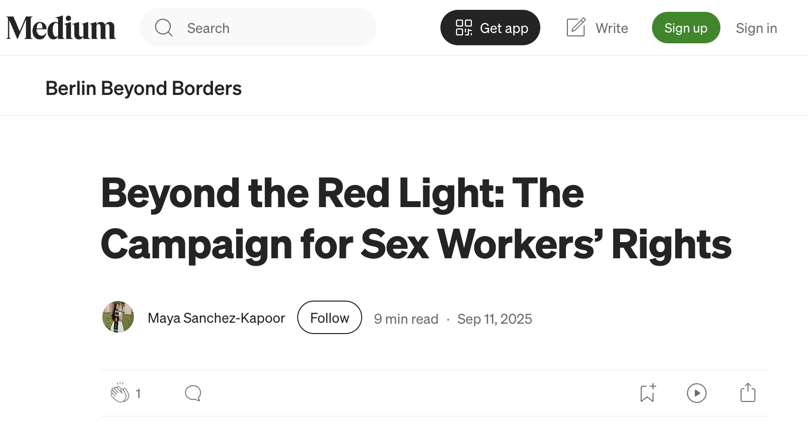 Beyond the Red Light: The Campaign for Sex Workers’ Rights