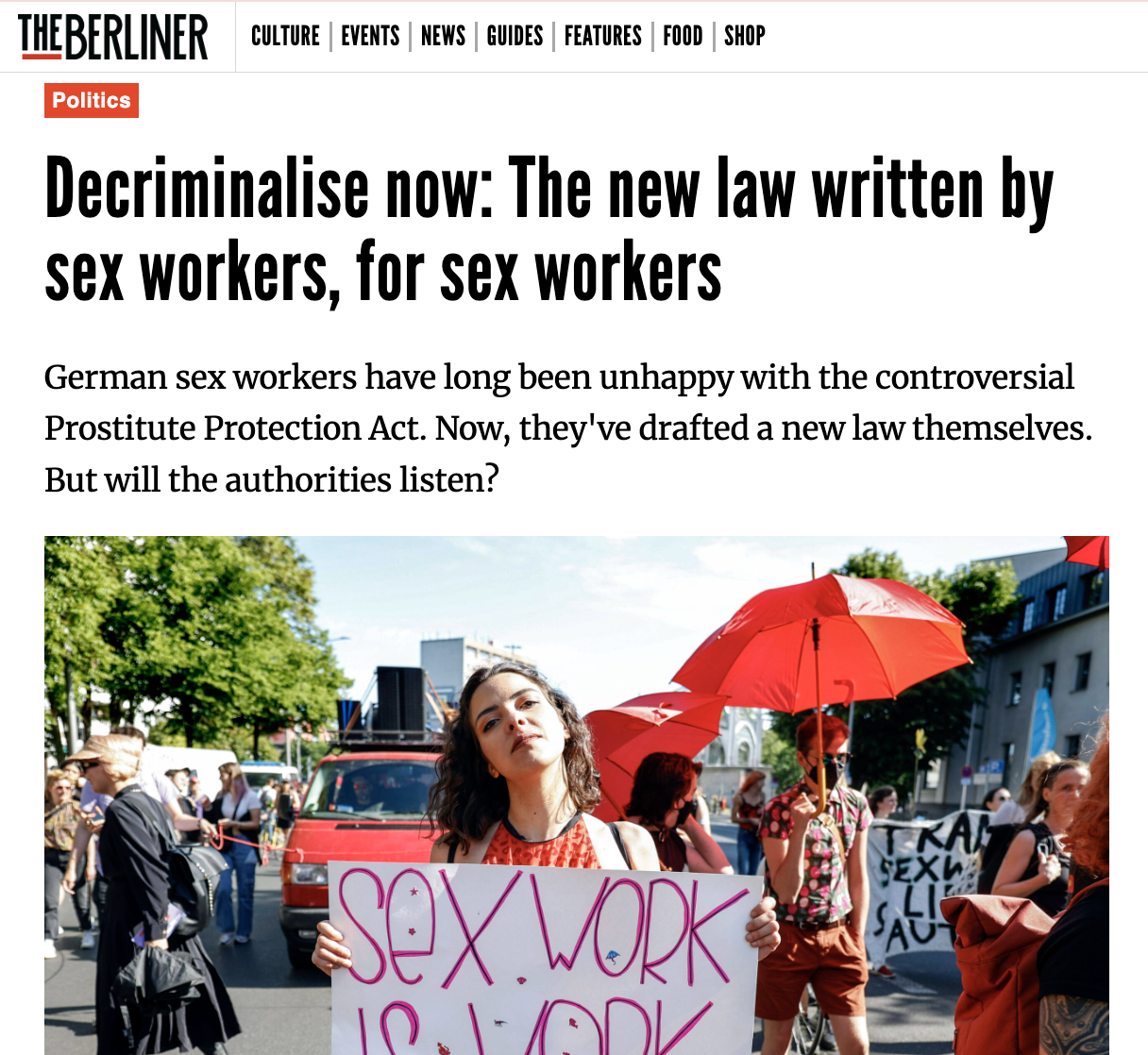 Decriminalise now: The new law written by sex workers, for sex workers