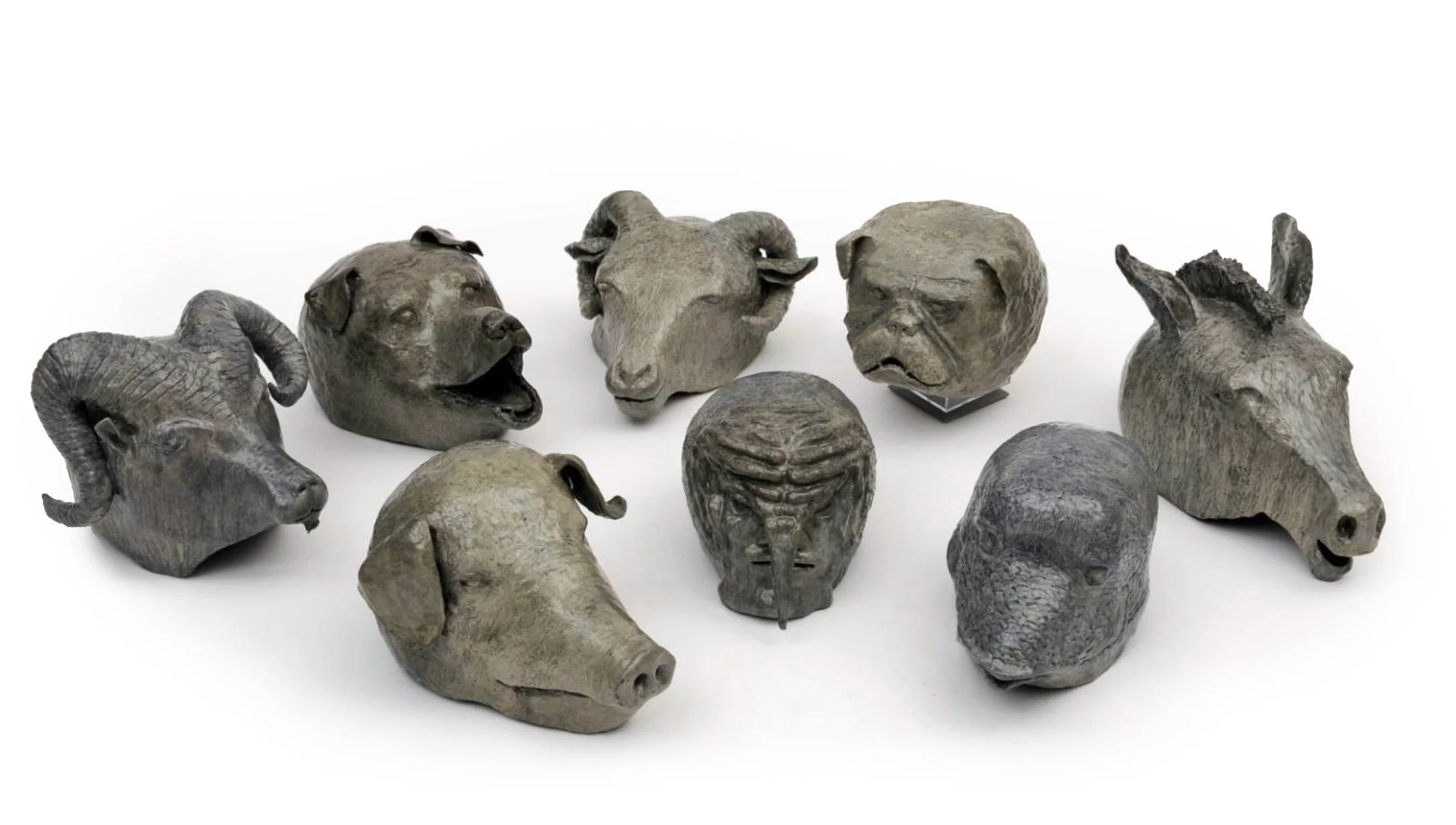 Série de masques en papier, 2012 - 2019