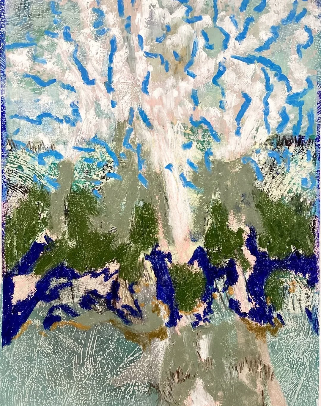 Peinture gravure, huile et encres