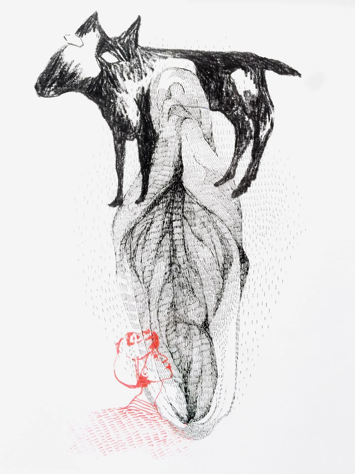 Dessin au rotring et encre