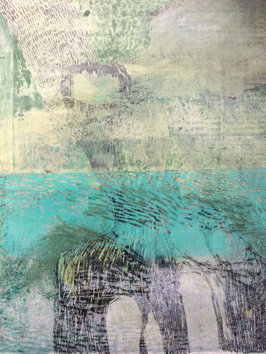 Peinture huile et encres