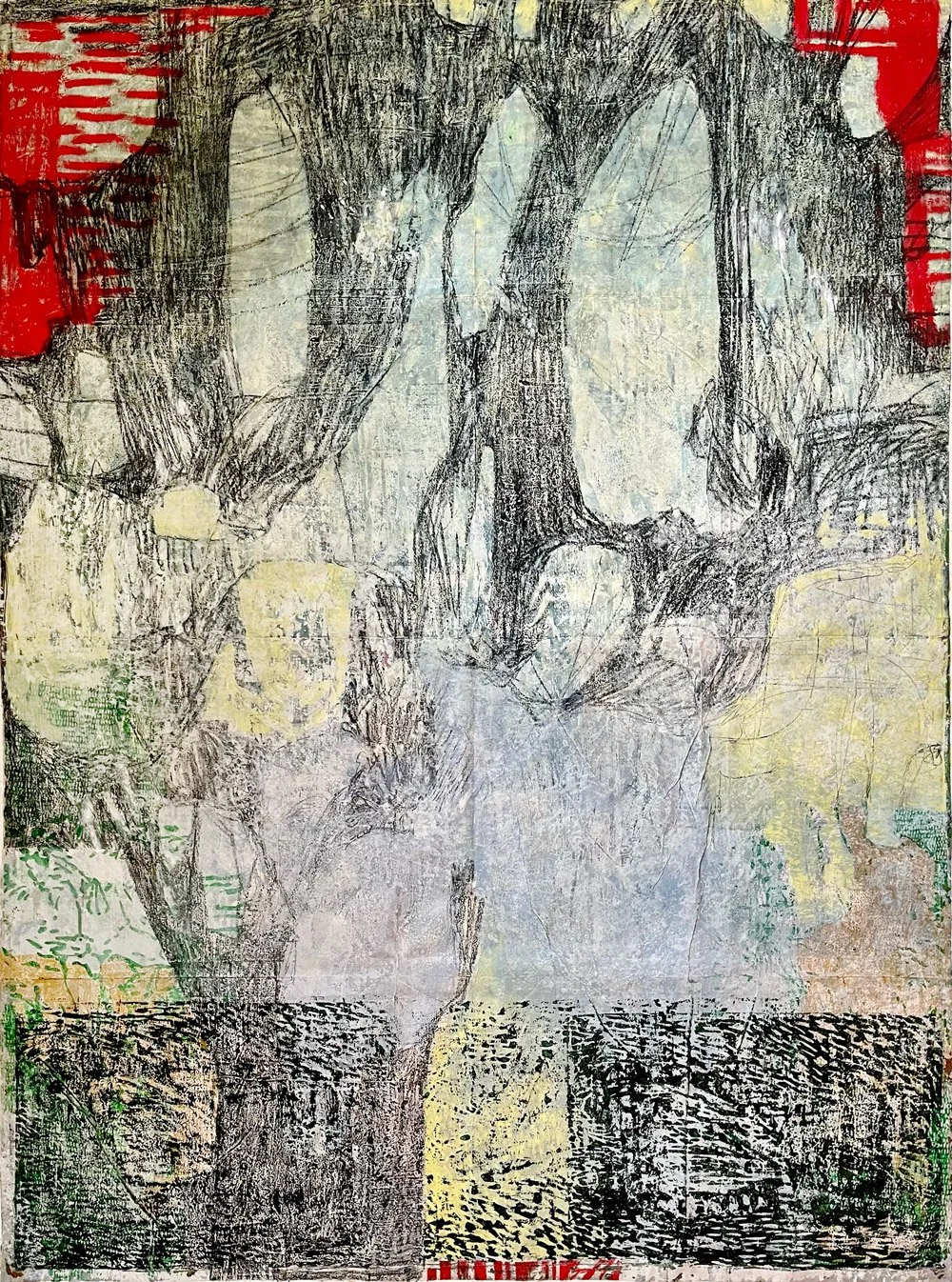 Grand bruissement Nº1, 155 cm × 115 cm, 2025