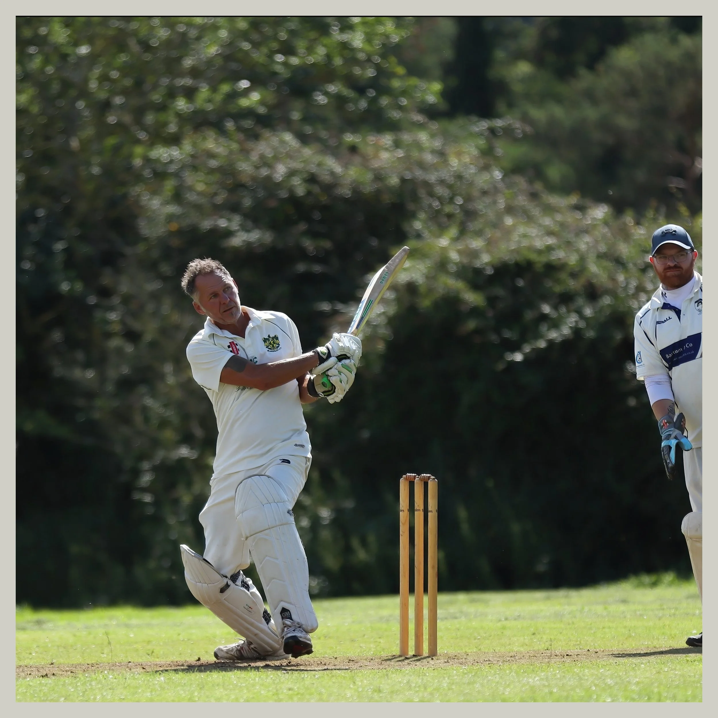 sunday village cricket in the the sleepy  at blakesley village , northamptonshire