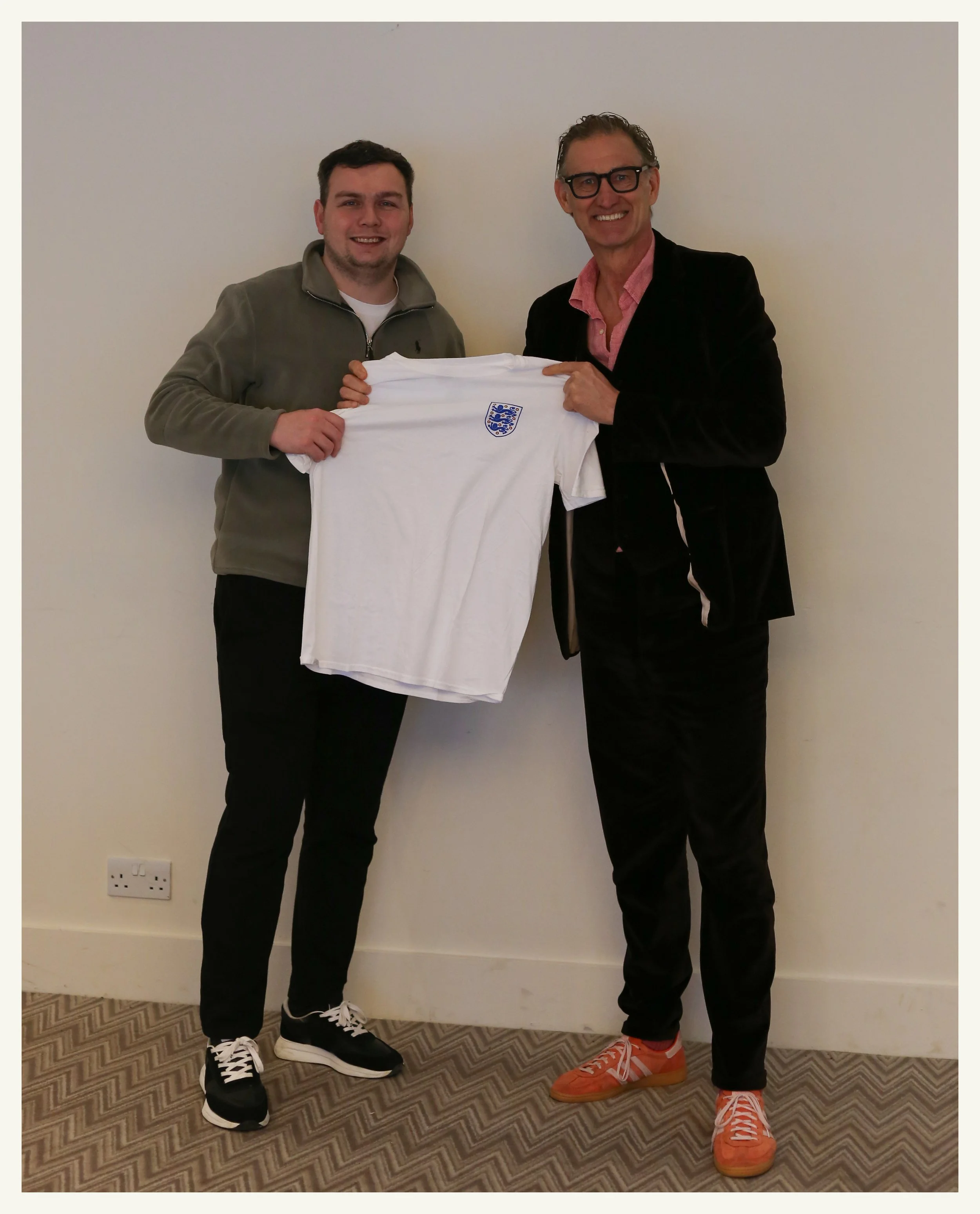 former footballer and ex england and arsenal captain main speaker at a recent meet and greet in the cotswolda