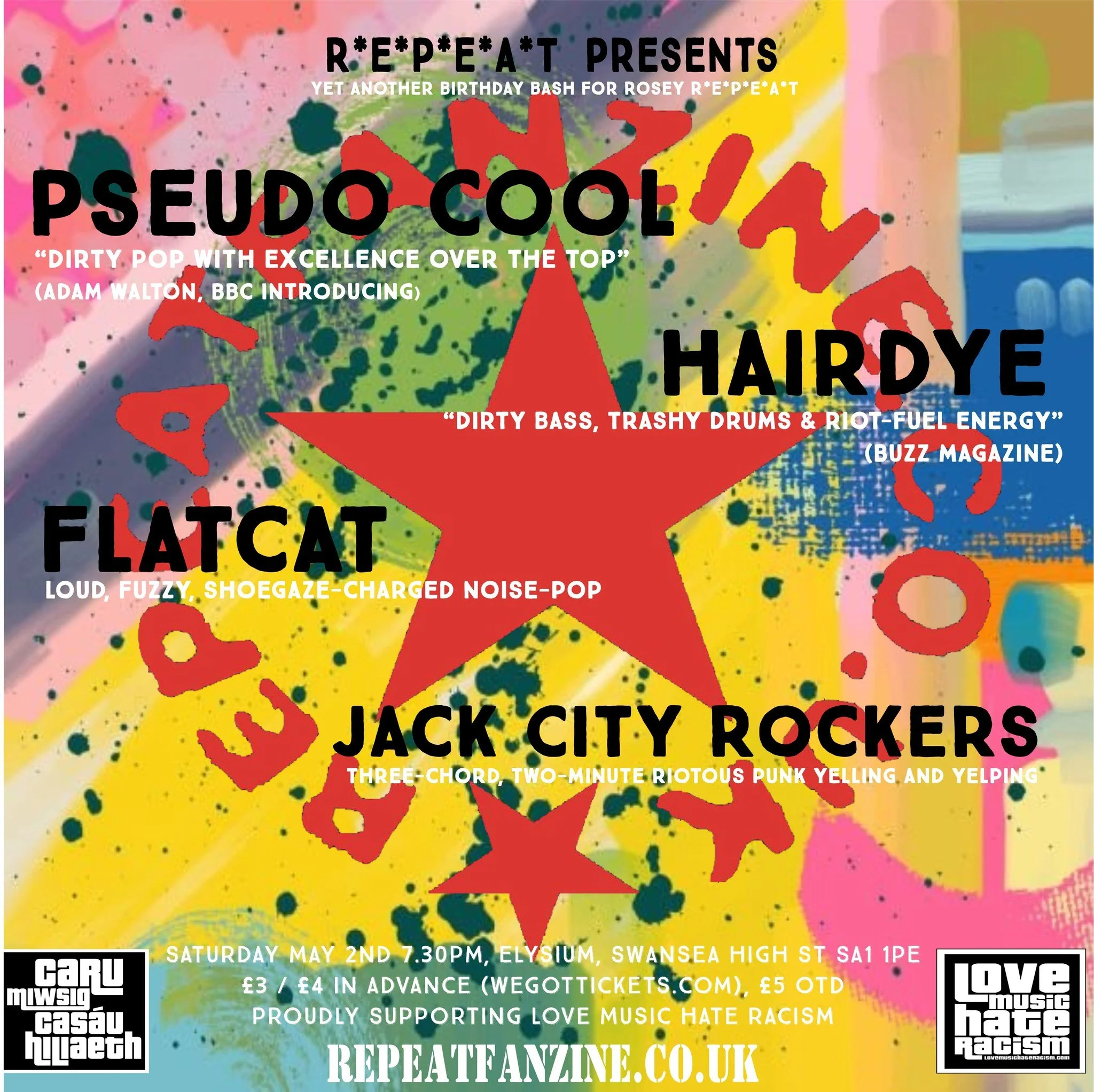 Pseudocool + Hairdye + Flatcat + Jack City Rockers