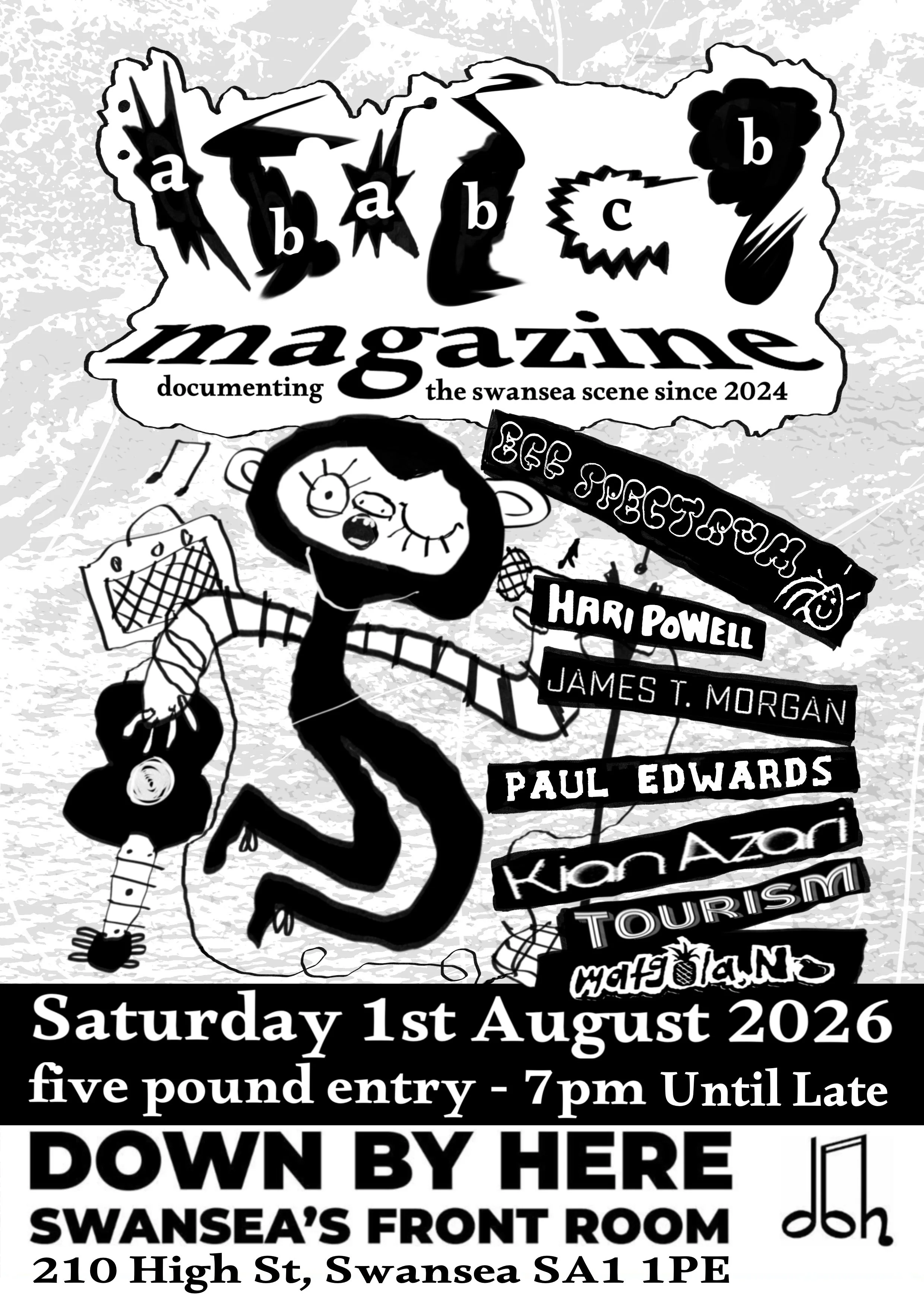 ABABCB Magazine Launch w/ Egg Spectrum + Hari Powell + James T Morgan + Paul Edwards + Kian Azari + TOURISM + Małgola, No