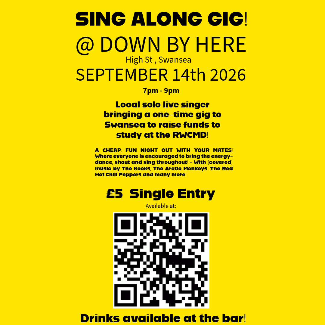 Sing Along Gig & Fundraiser!