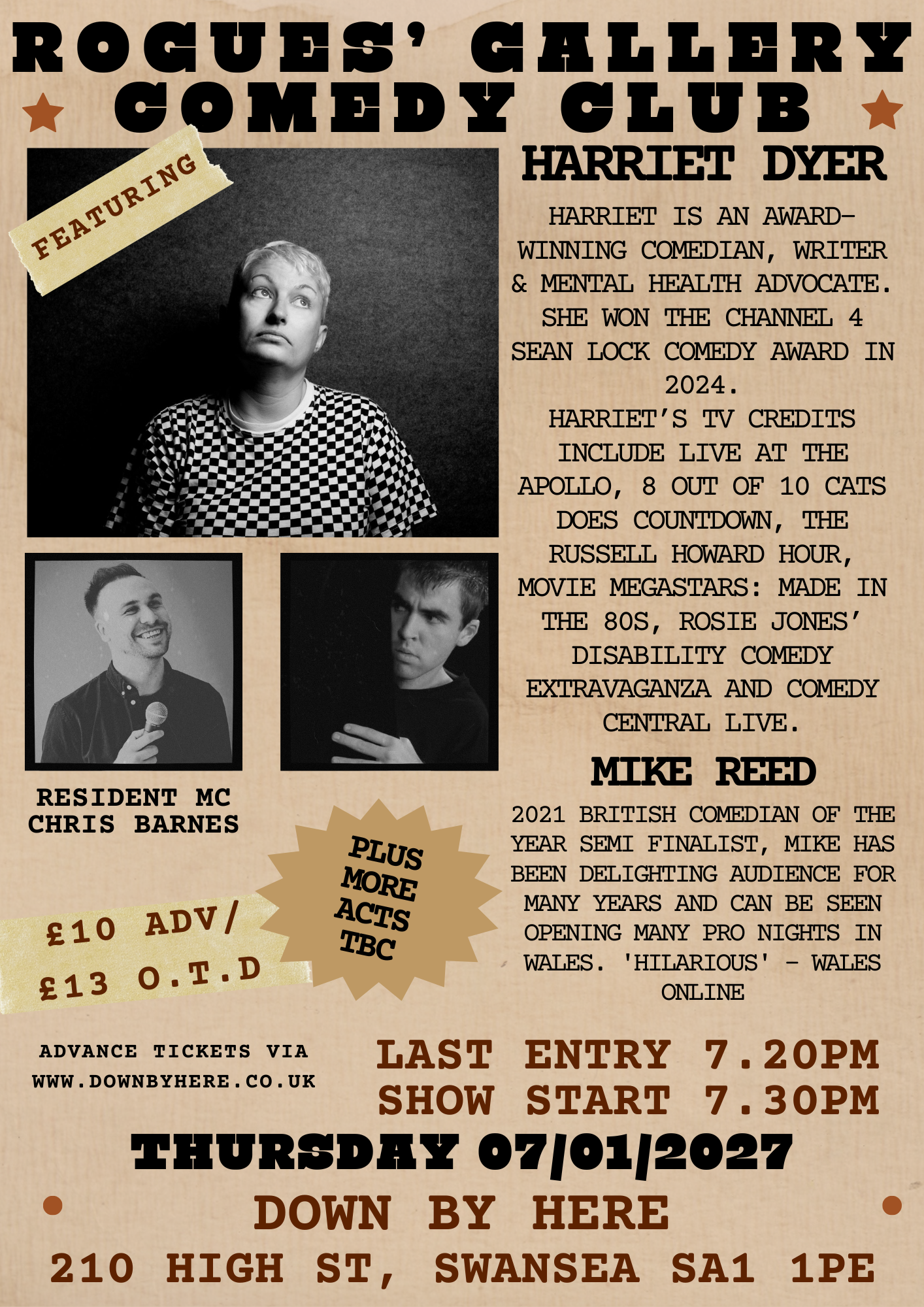 Rogues' Gallery Comedy Club: Harriet Dyer + Mike Reed