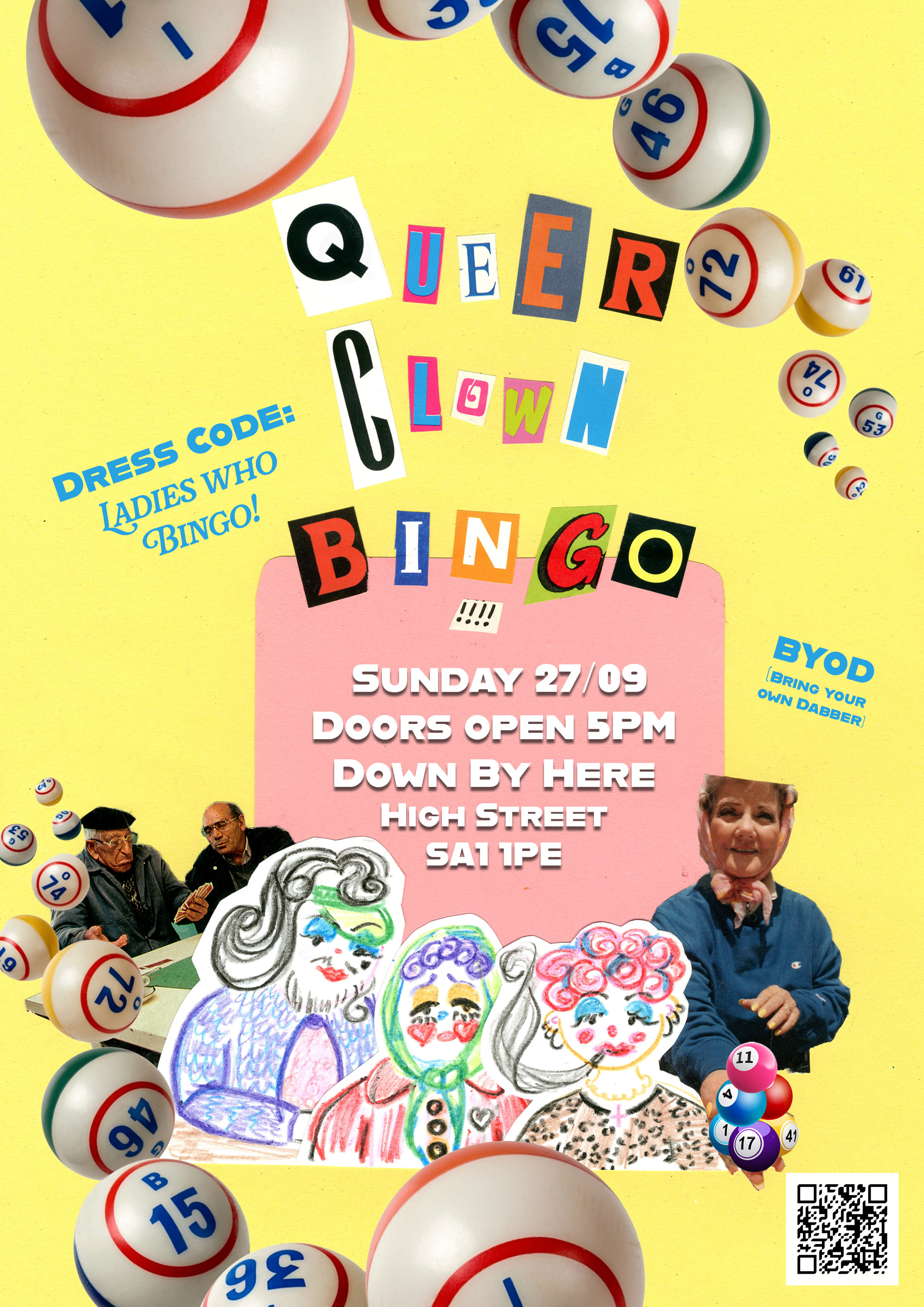 Queer Clown Bingo