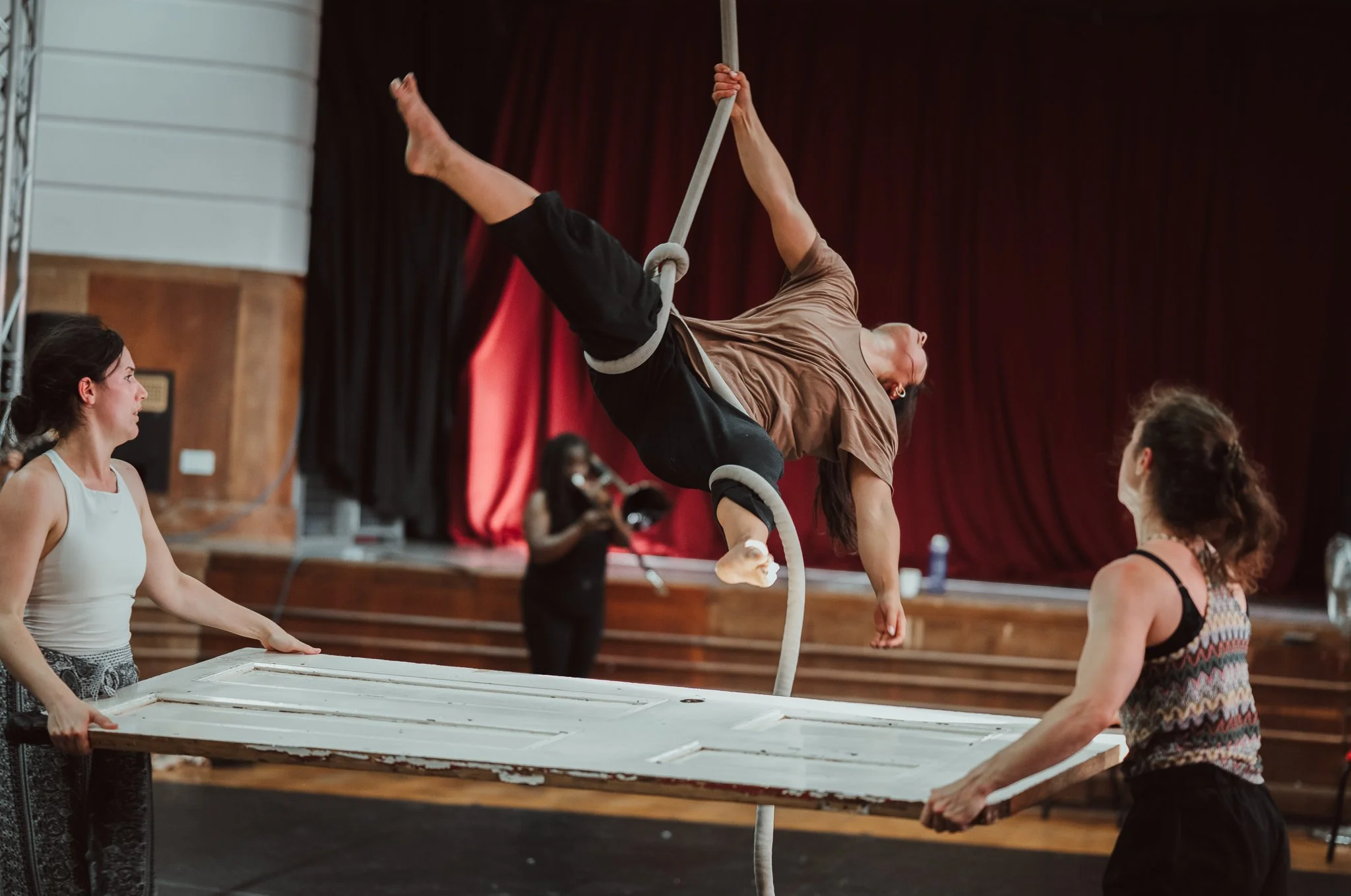 Seeking dance performers an aerial routine.