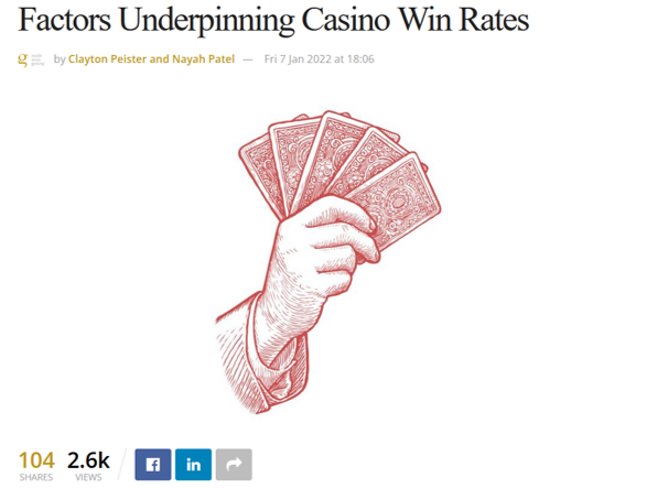 In the media: Differential Labs on casino win rates