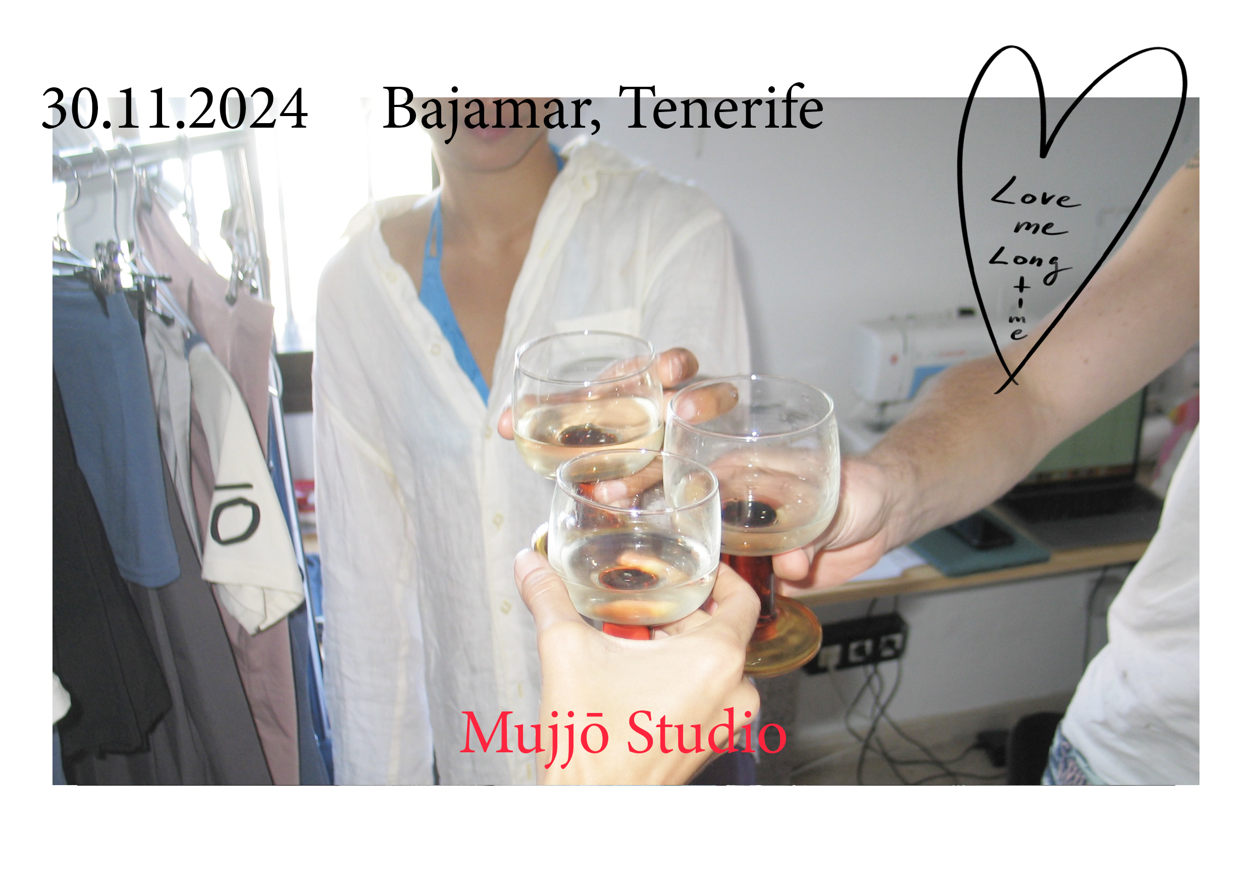 Mujjō Studio Launch Party postcard