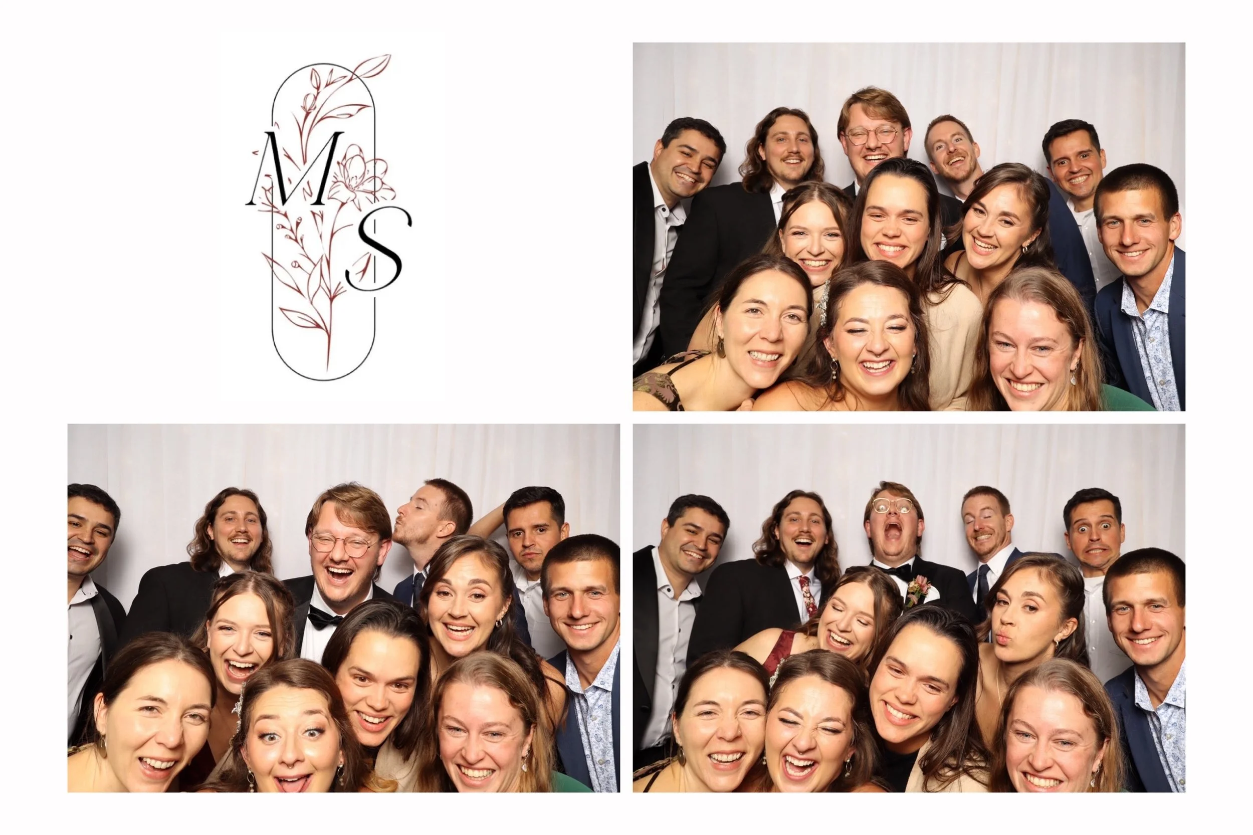 Last night with M &amp; S at @tylergardenweddings 🩶 The booth was busy all night