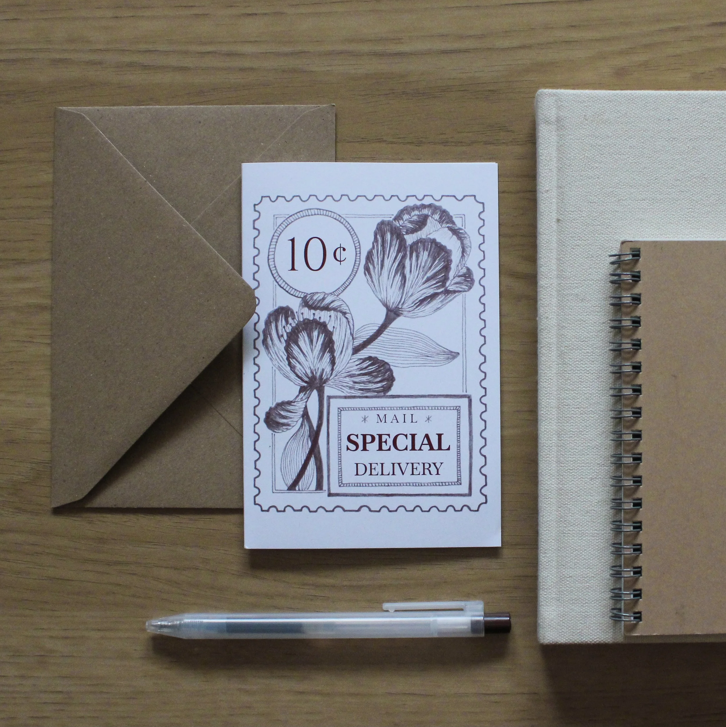 SPECIAL DELIVERY greetings card