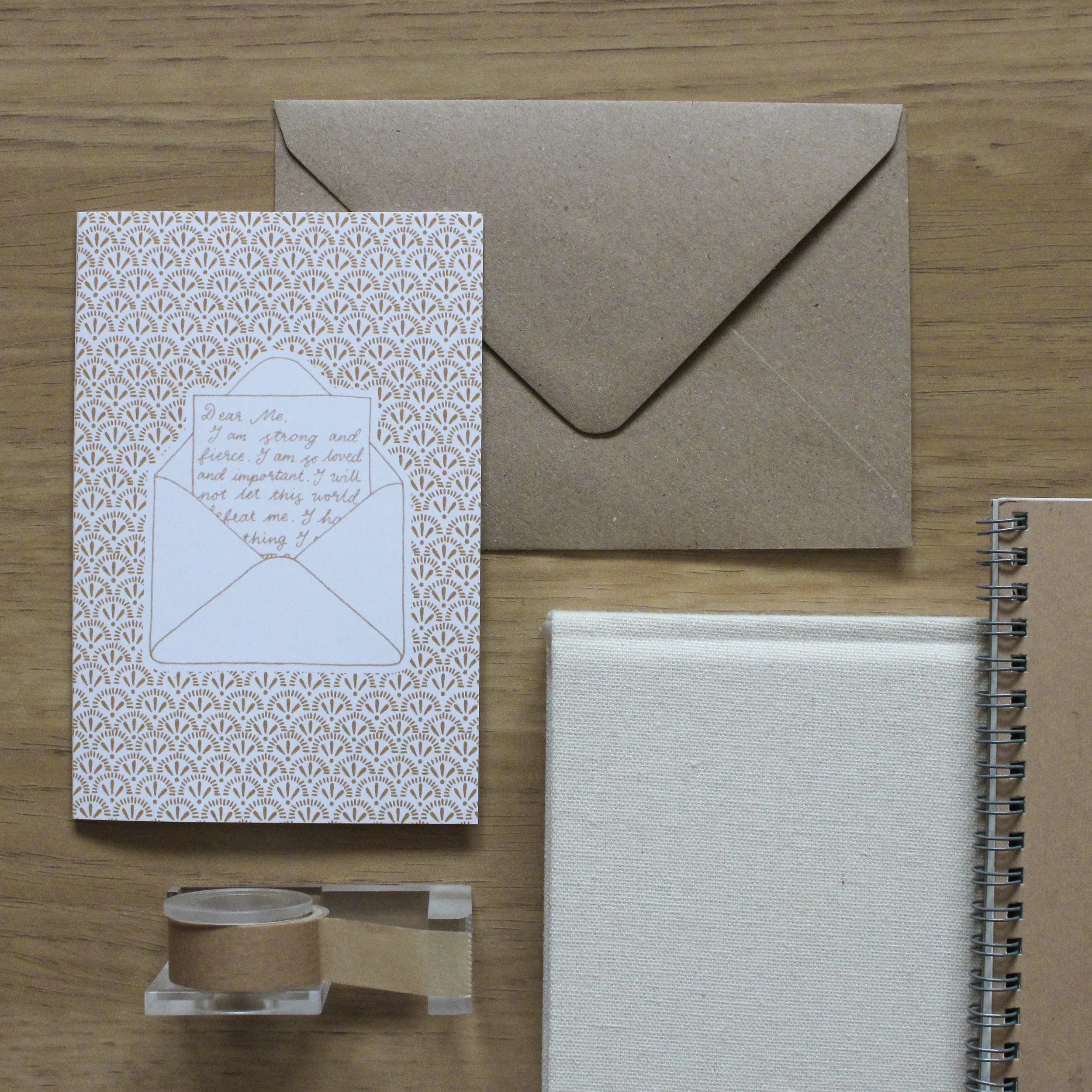 DEAR ME greetings card