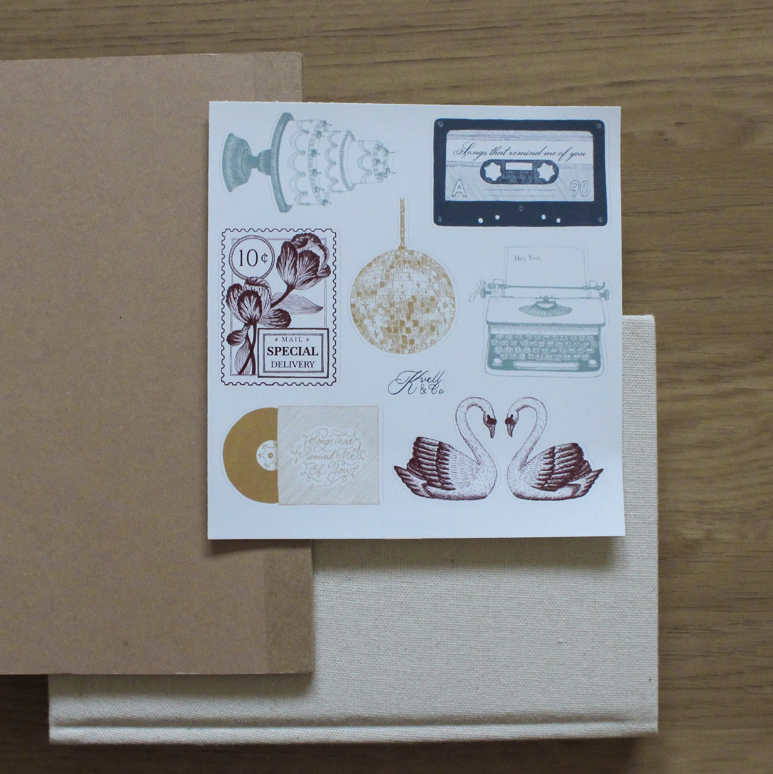 ALL IN sticker sheet