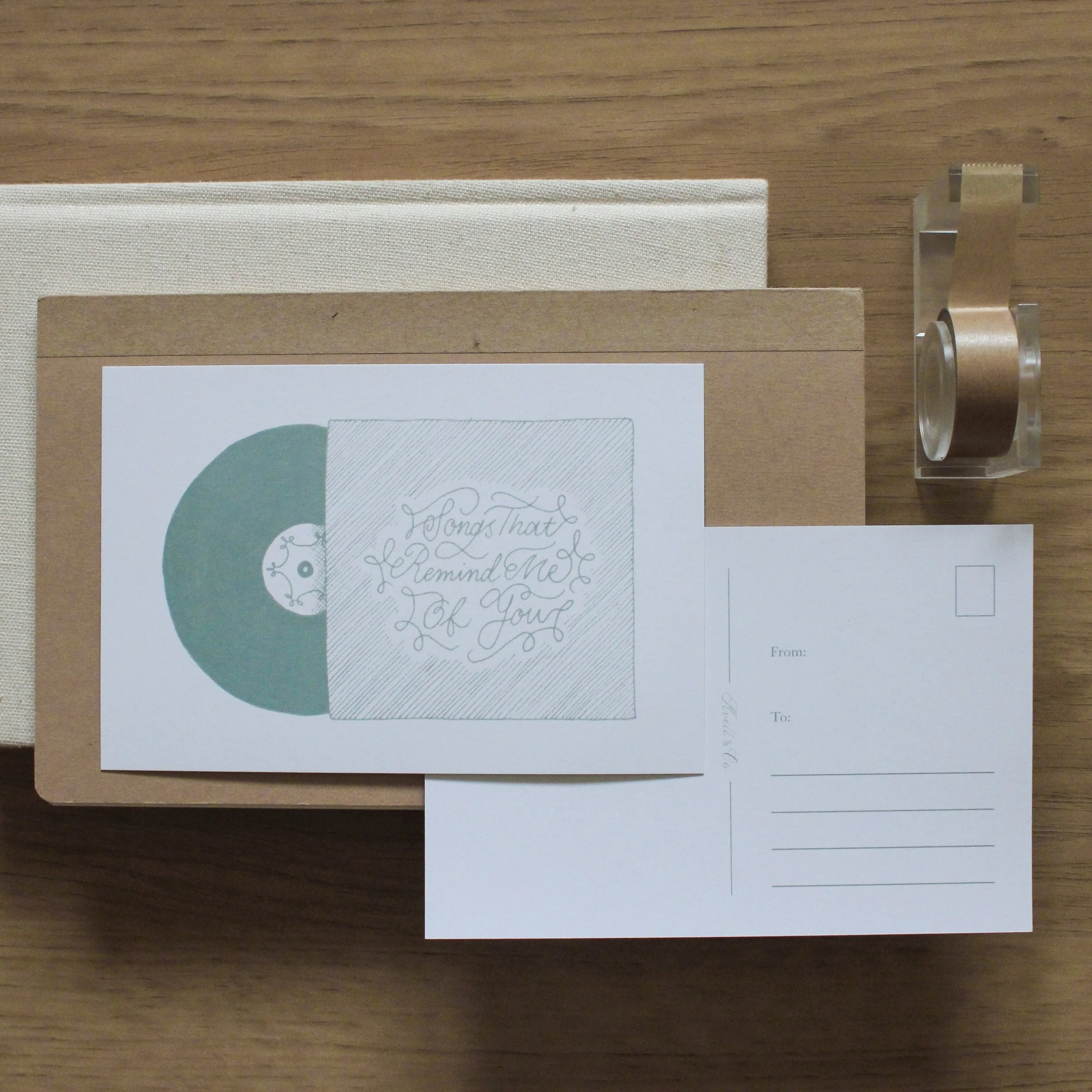 VINYL postcard
