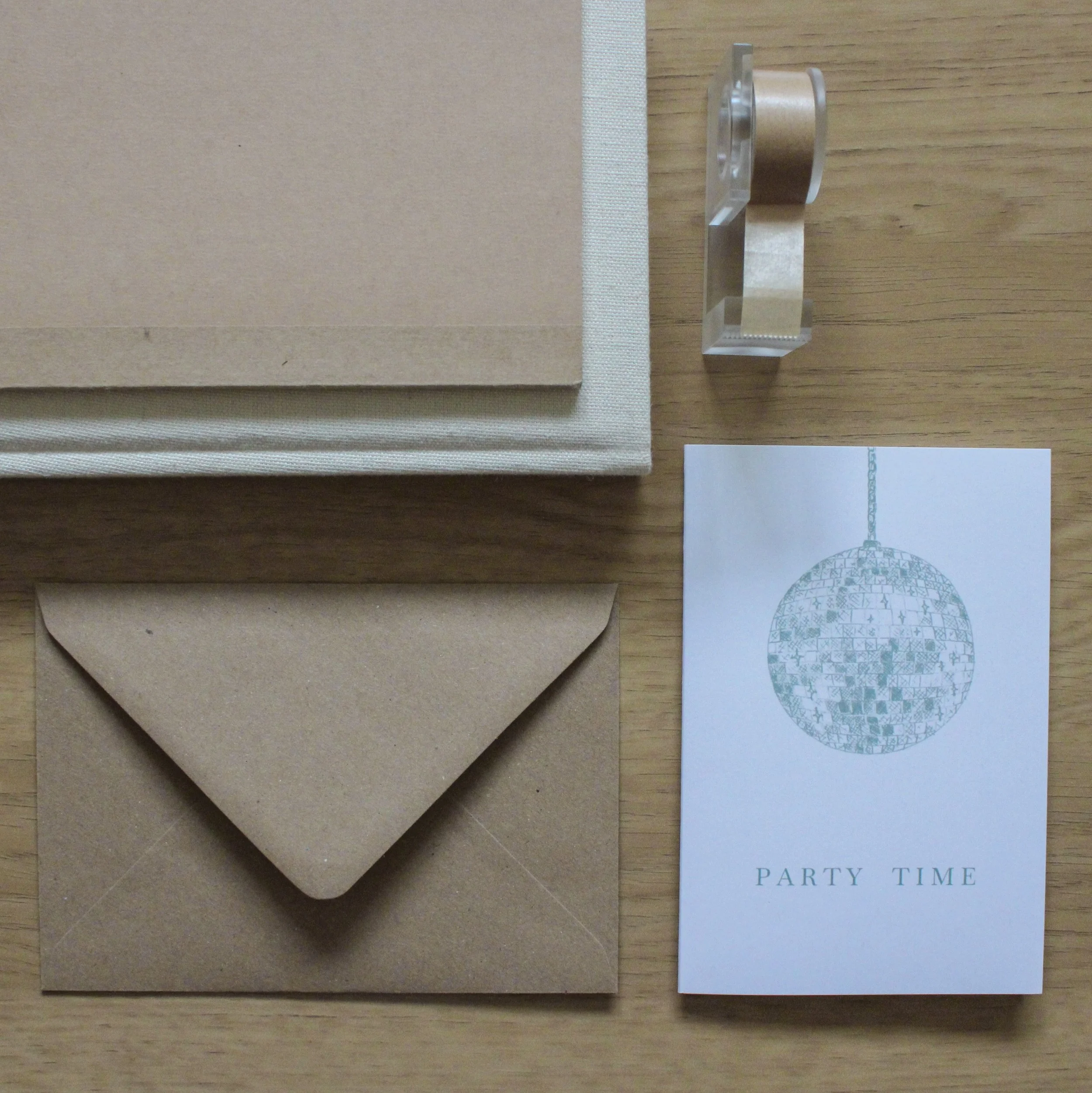 PARTY TIME greetings card