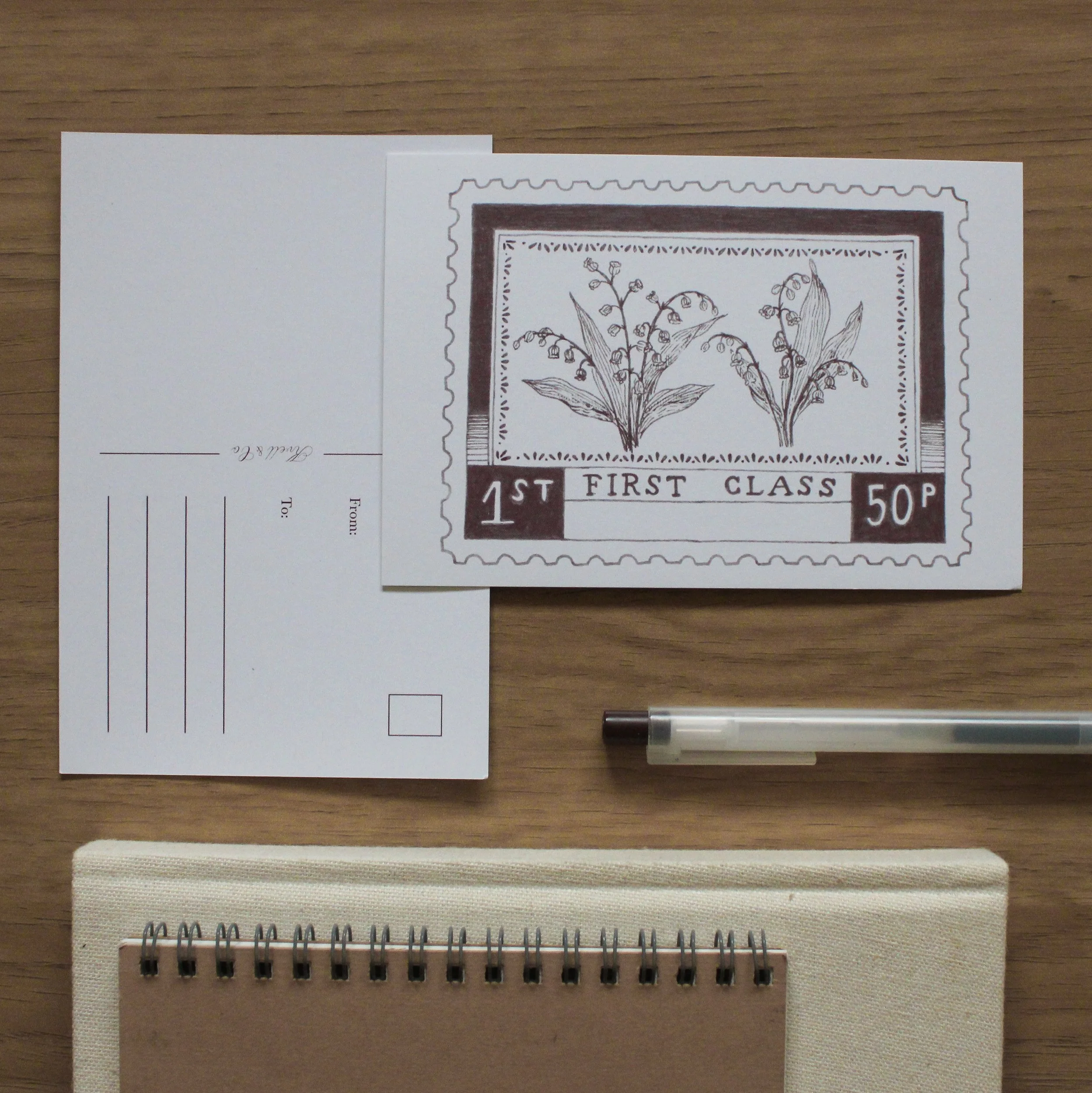 FIRST CLASS 02 postcard