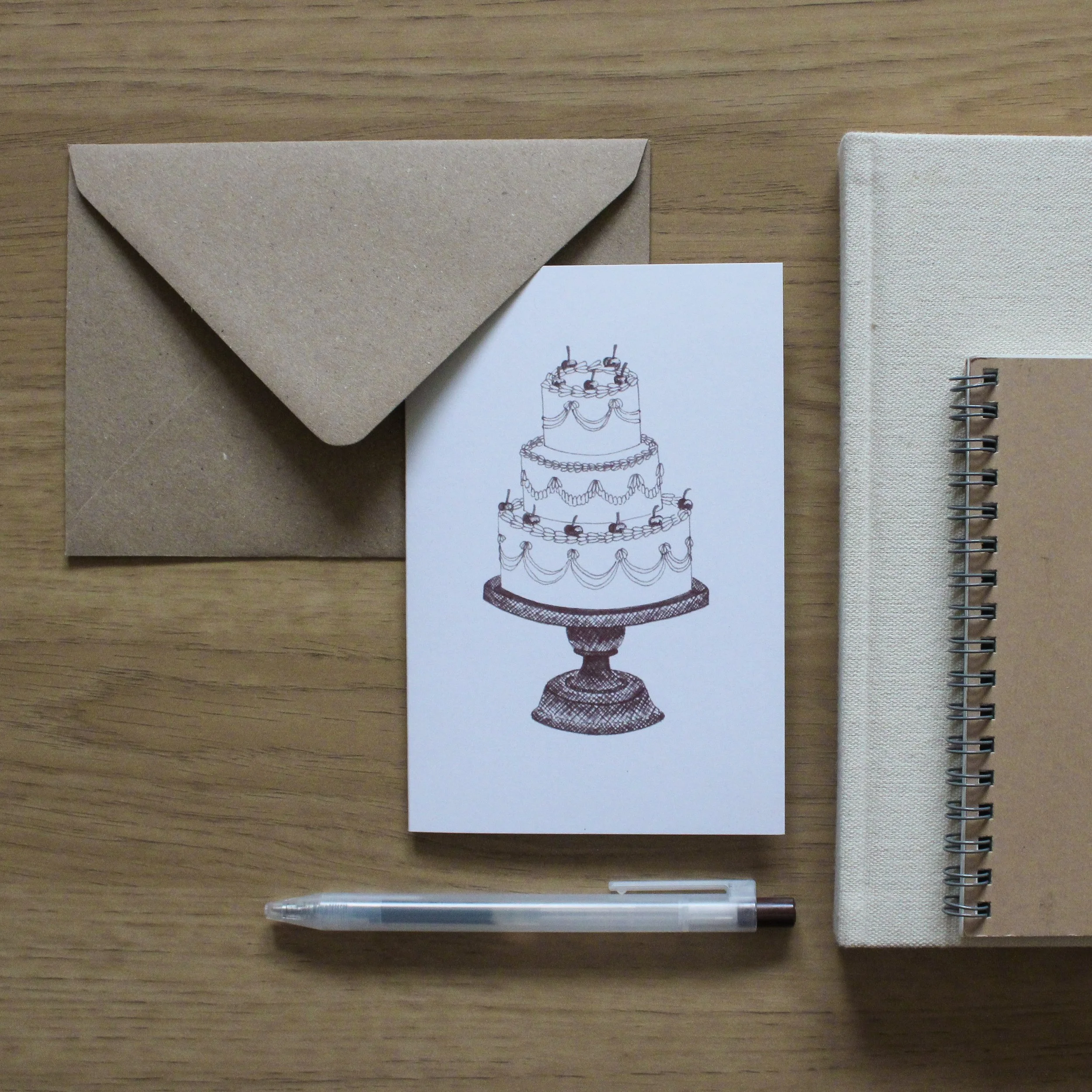 CAKE greetings card