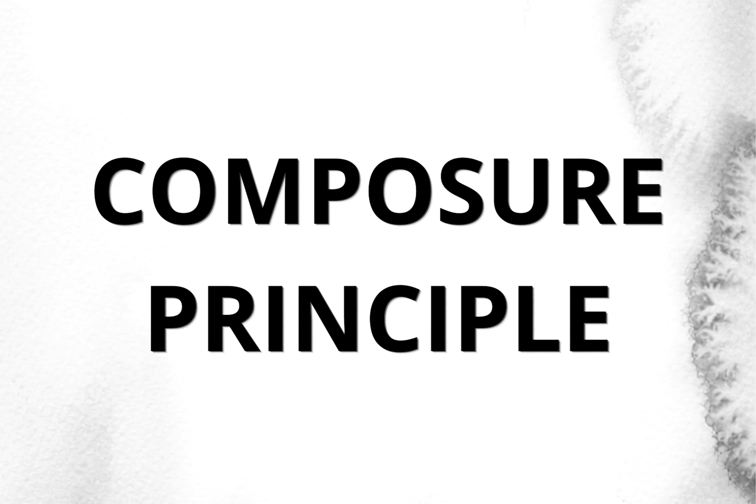 COMPOSURE PRINCIPLE