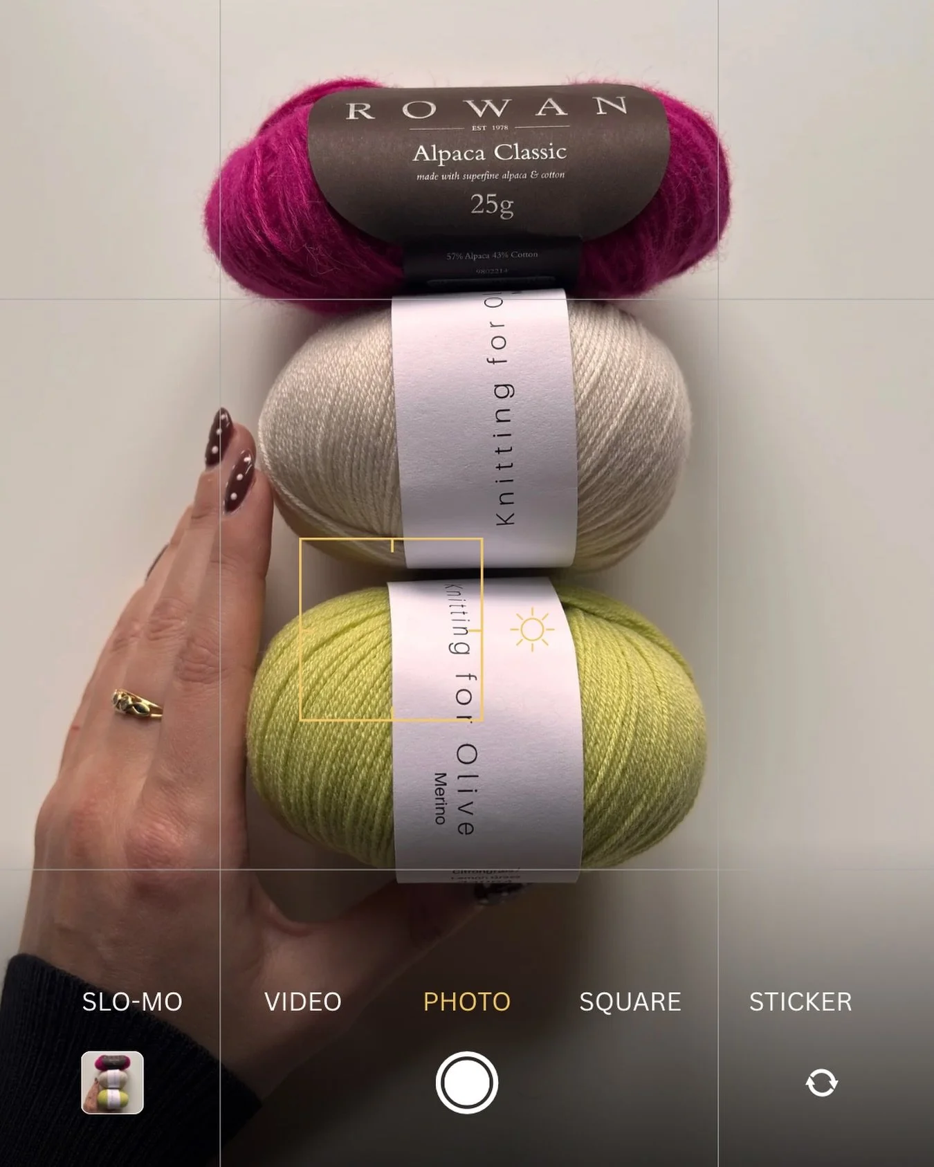 Picked up a new color combo for a second version of my upcoming pattern, the Stripey Scarflet. So excited for this summery version to come together 🍇🍋&zwj;🟩

#knittingpattern #yarnhaul #knittinginspo #colorcombination