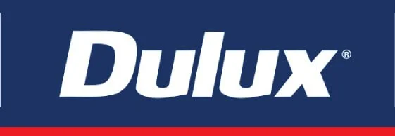 Dulux logo on a blue background.