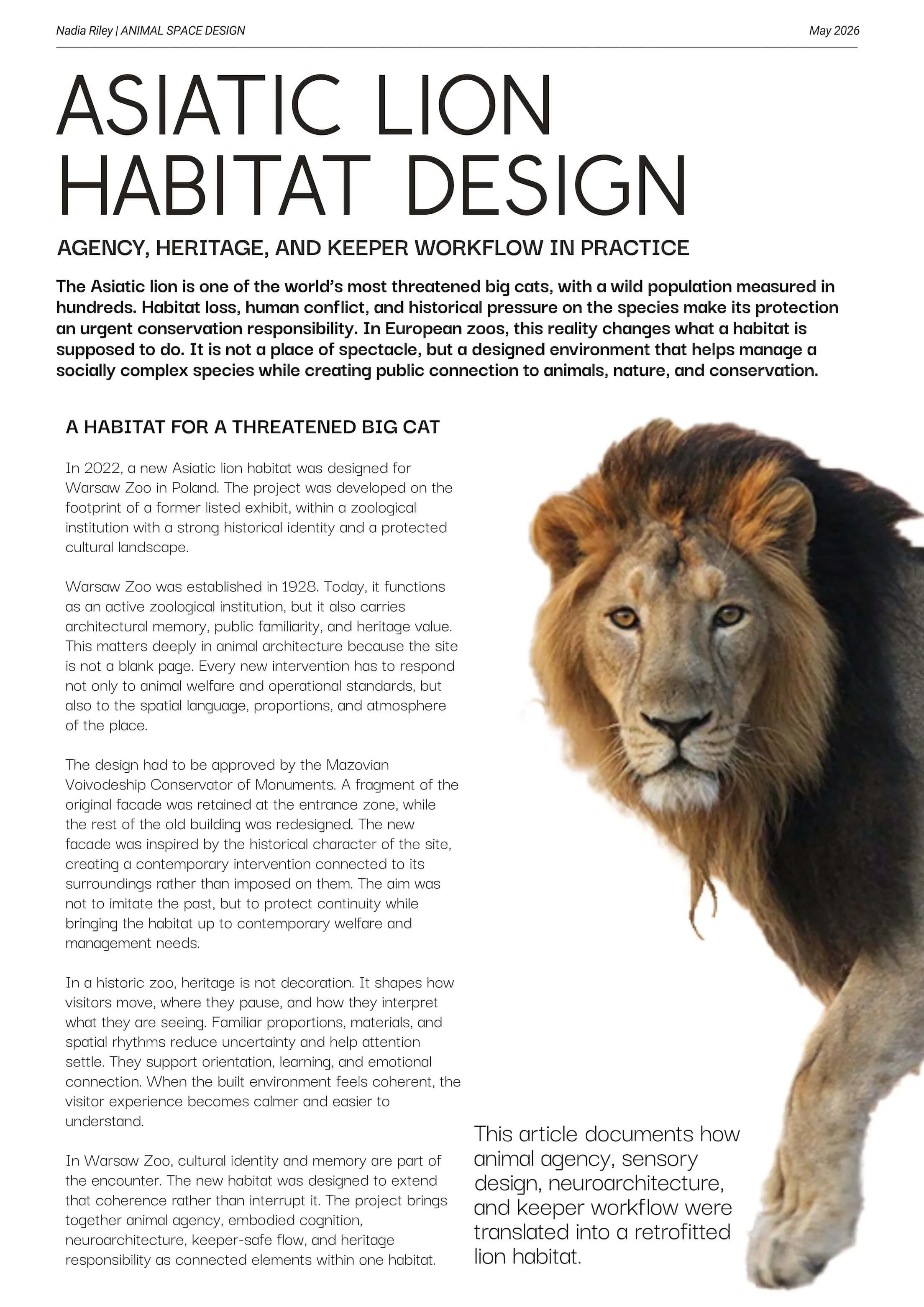 Asiatic lion habitat