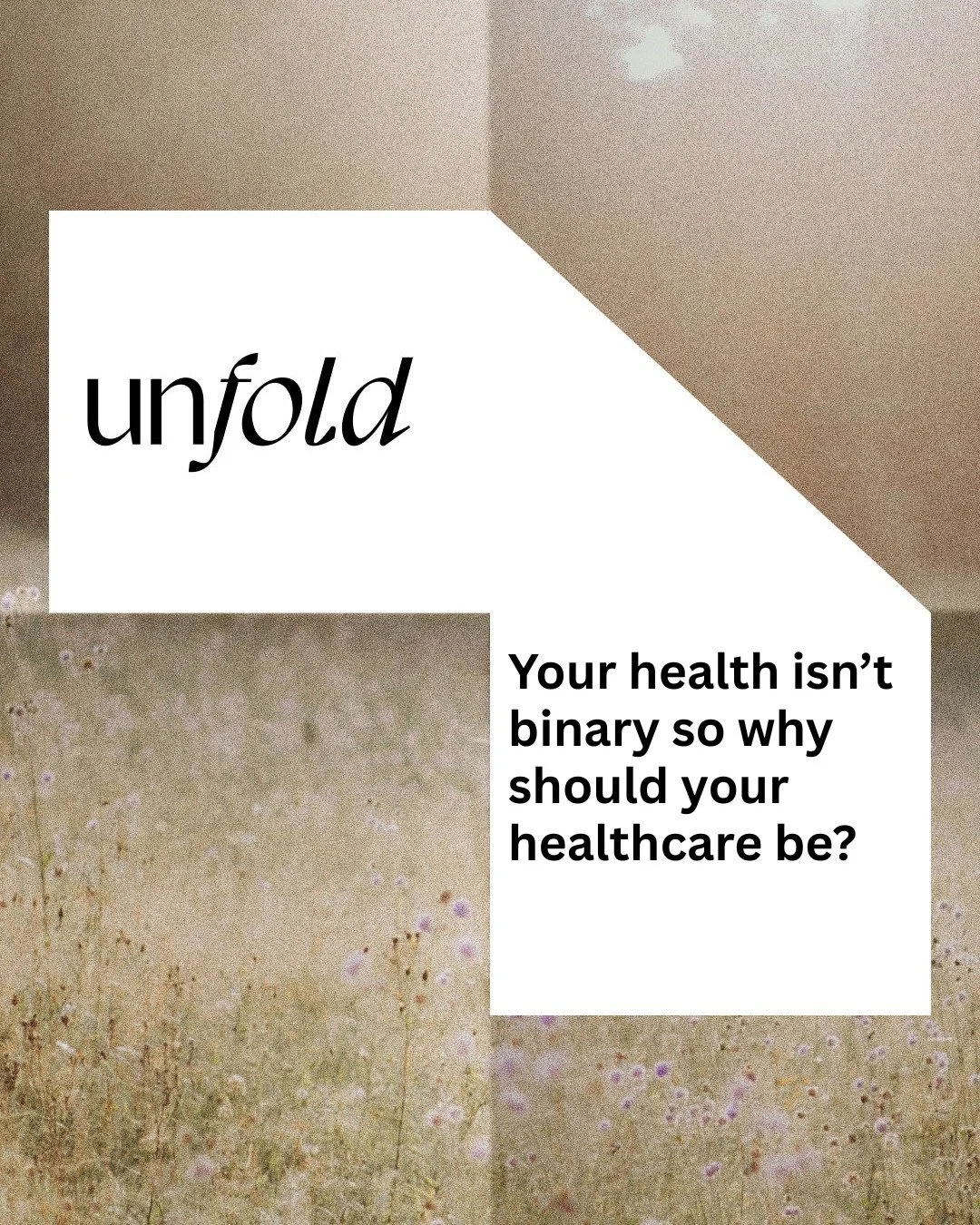 At Unfold, we like to work in the zone between health and disease. ETC