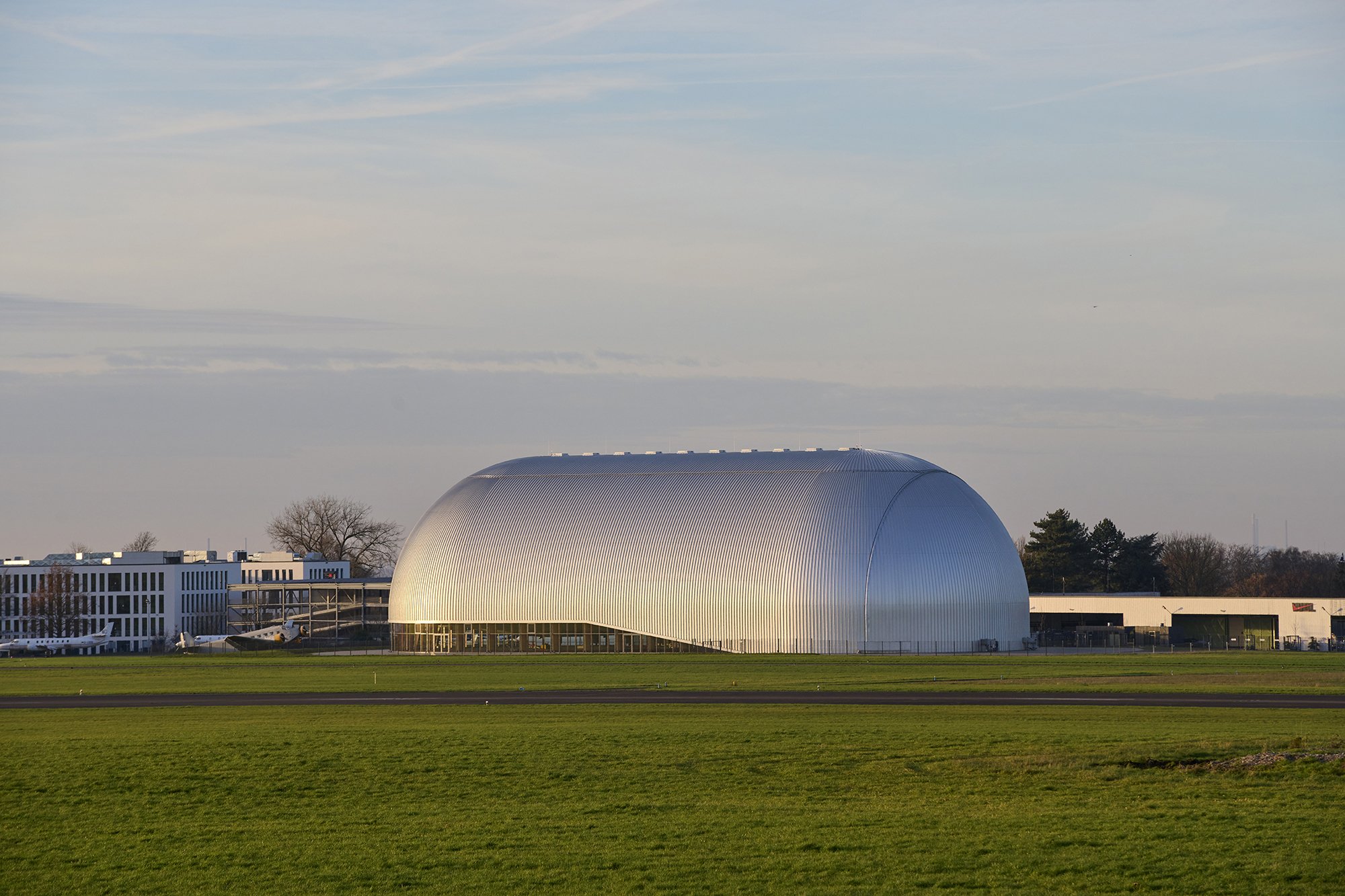 Architekturfoto vom Luftschiffhangar in Mülheim an der Ruhr
