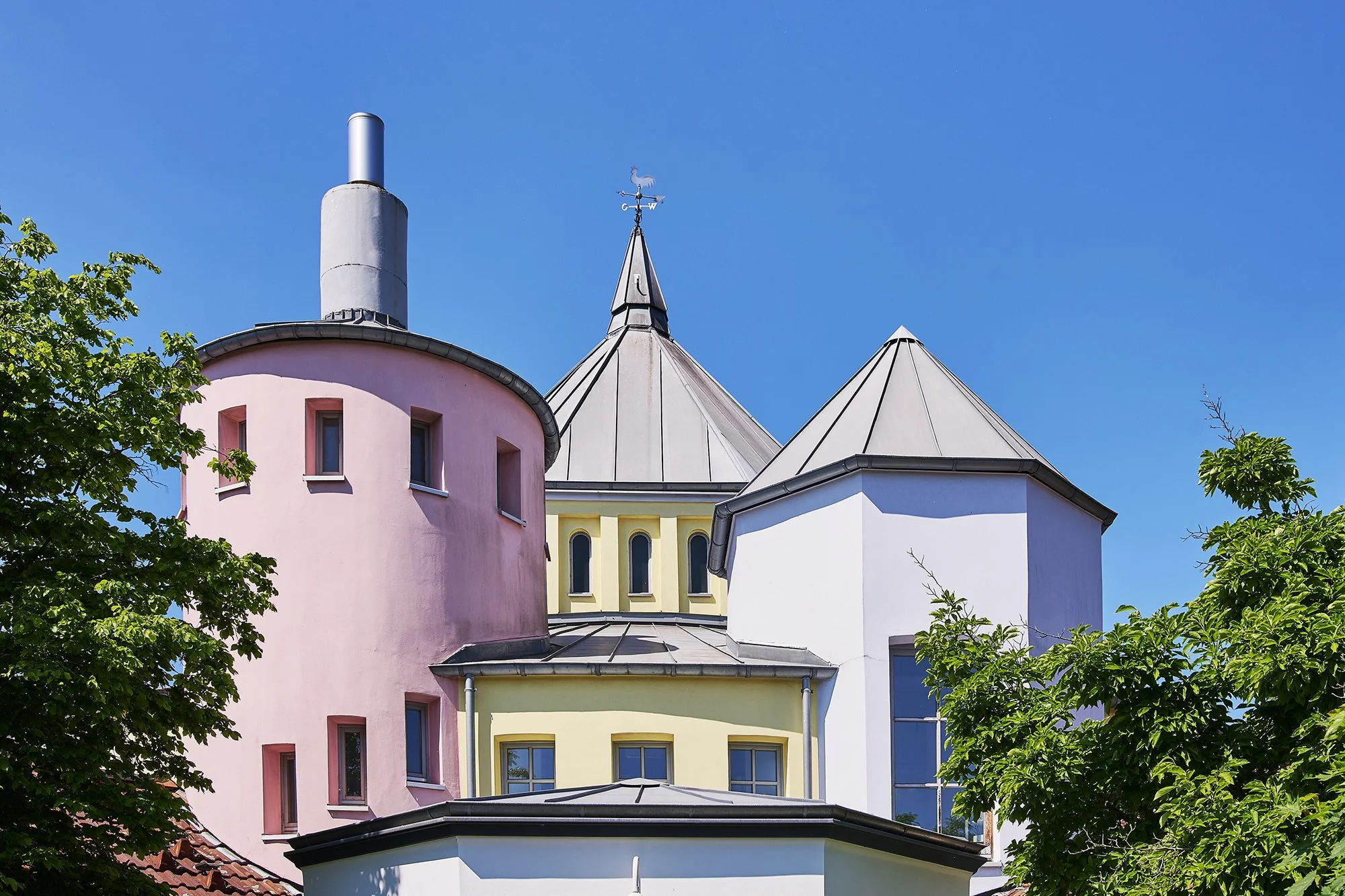 Architekturfoto von Gebäauden des Fliednerwerks in Mülheim an der Ruhr
