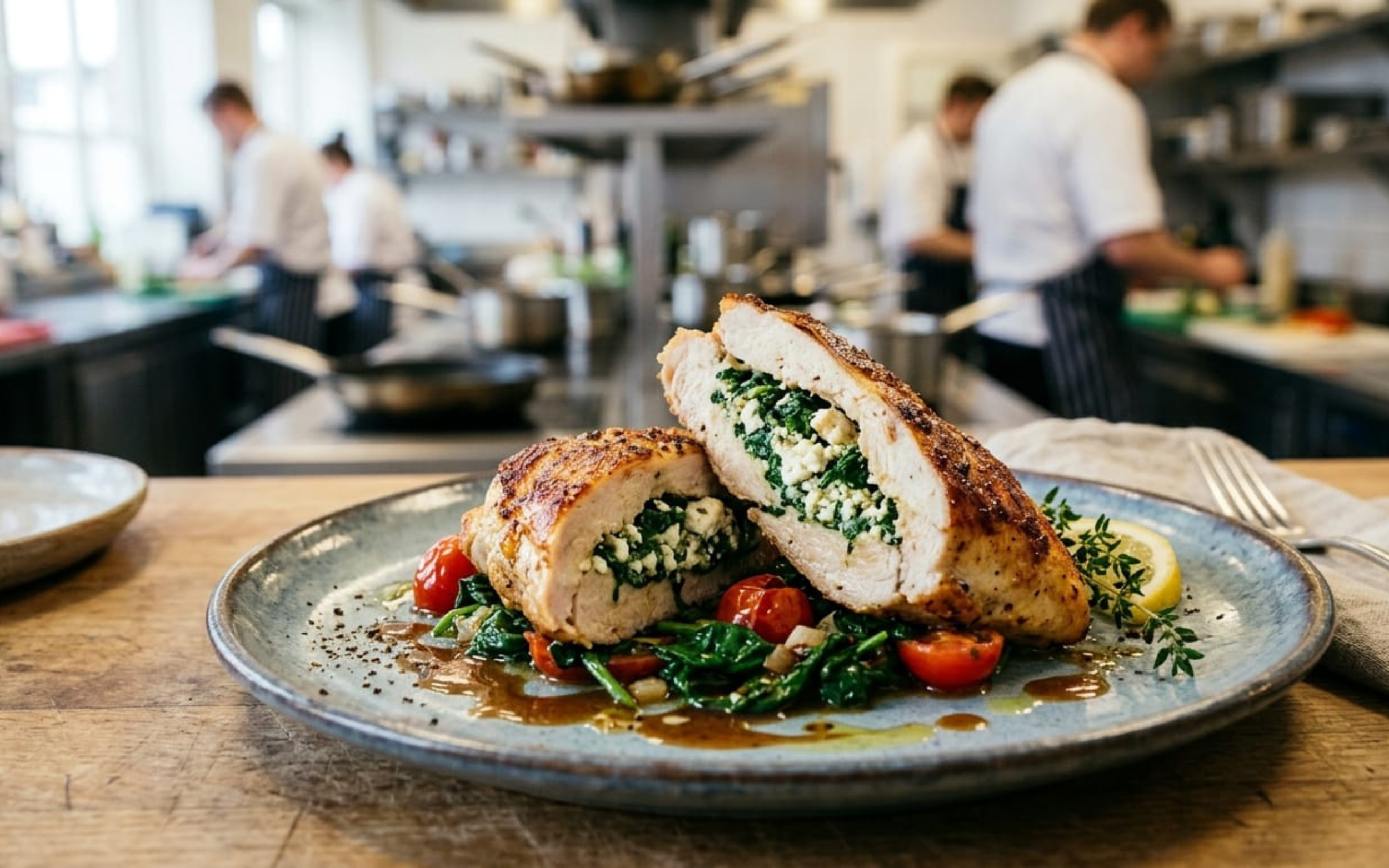 CHICKEN STUFFED WITH FETA CHEESE