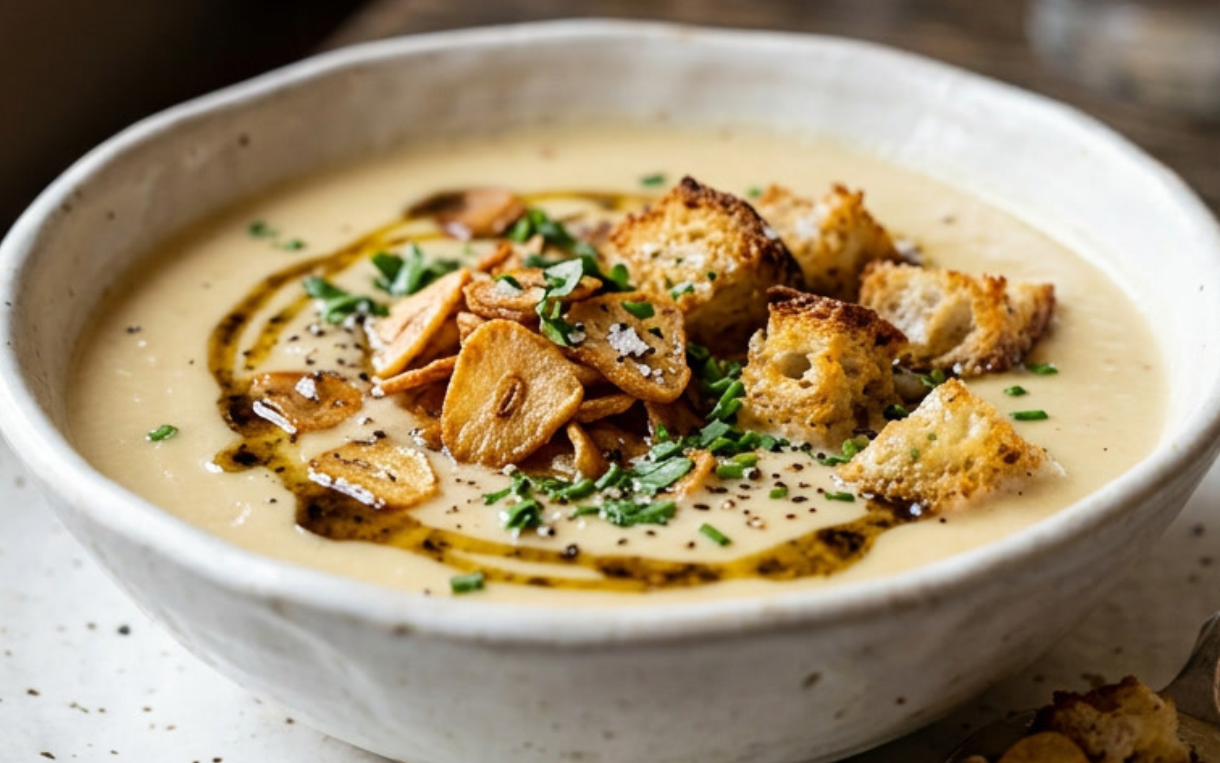 ROASTED GARLIC SOUP