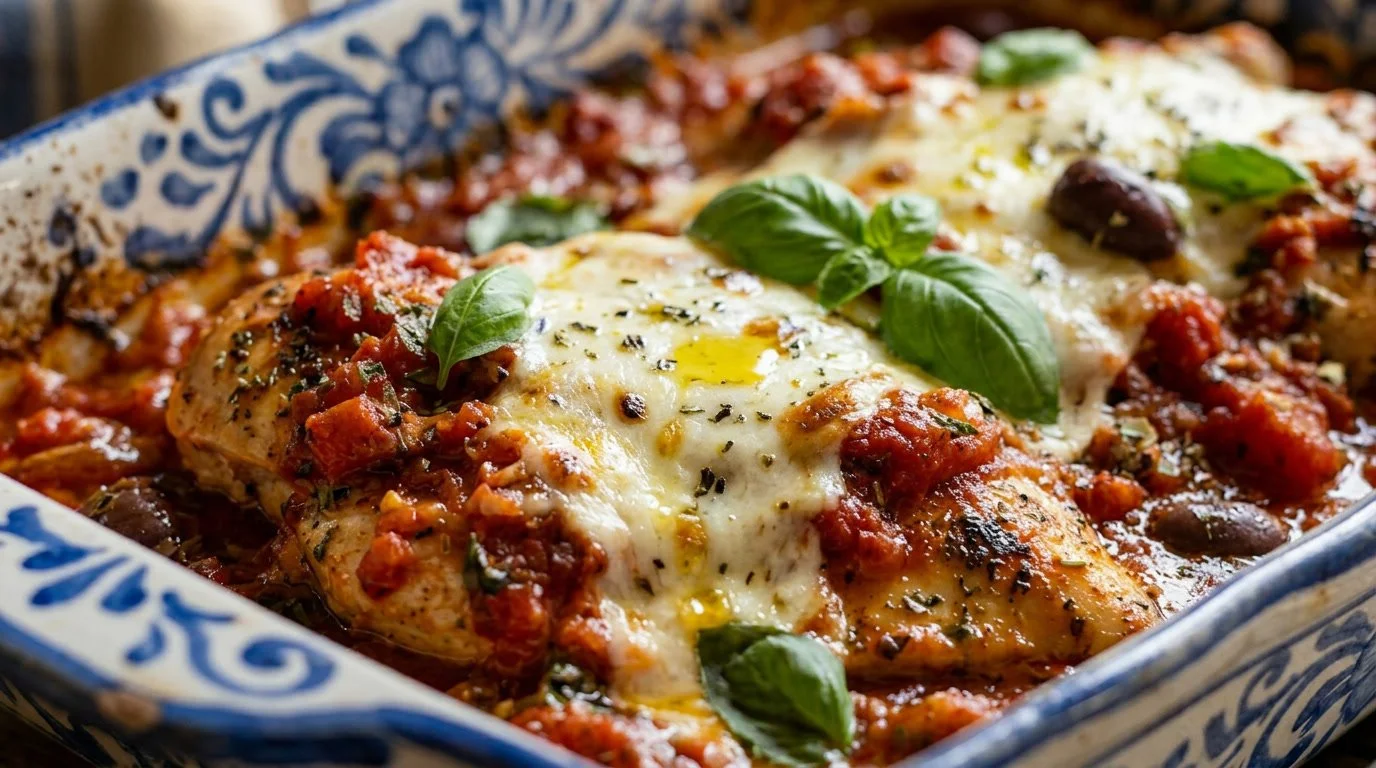 POLLO ALLA PIZZAIOLA - CHICKEN IN TOMATO AND OREGANO SAUCE