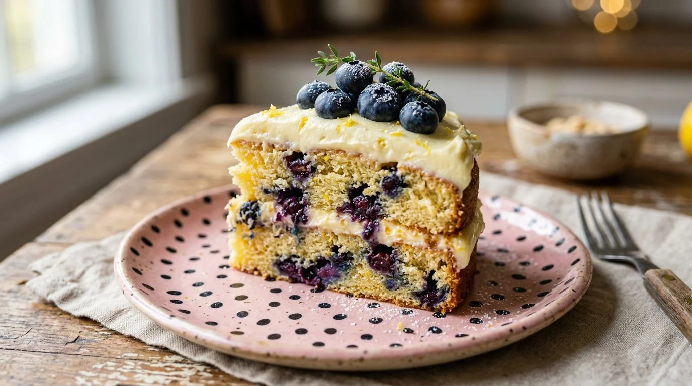 LEMON BLUEBERRY CAKE