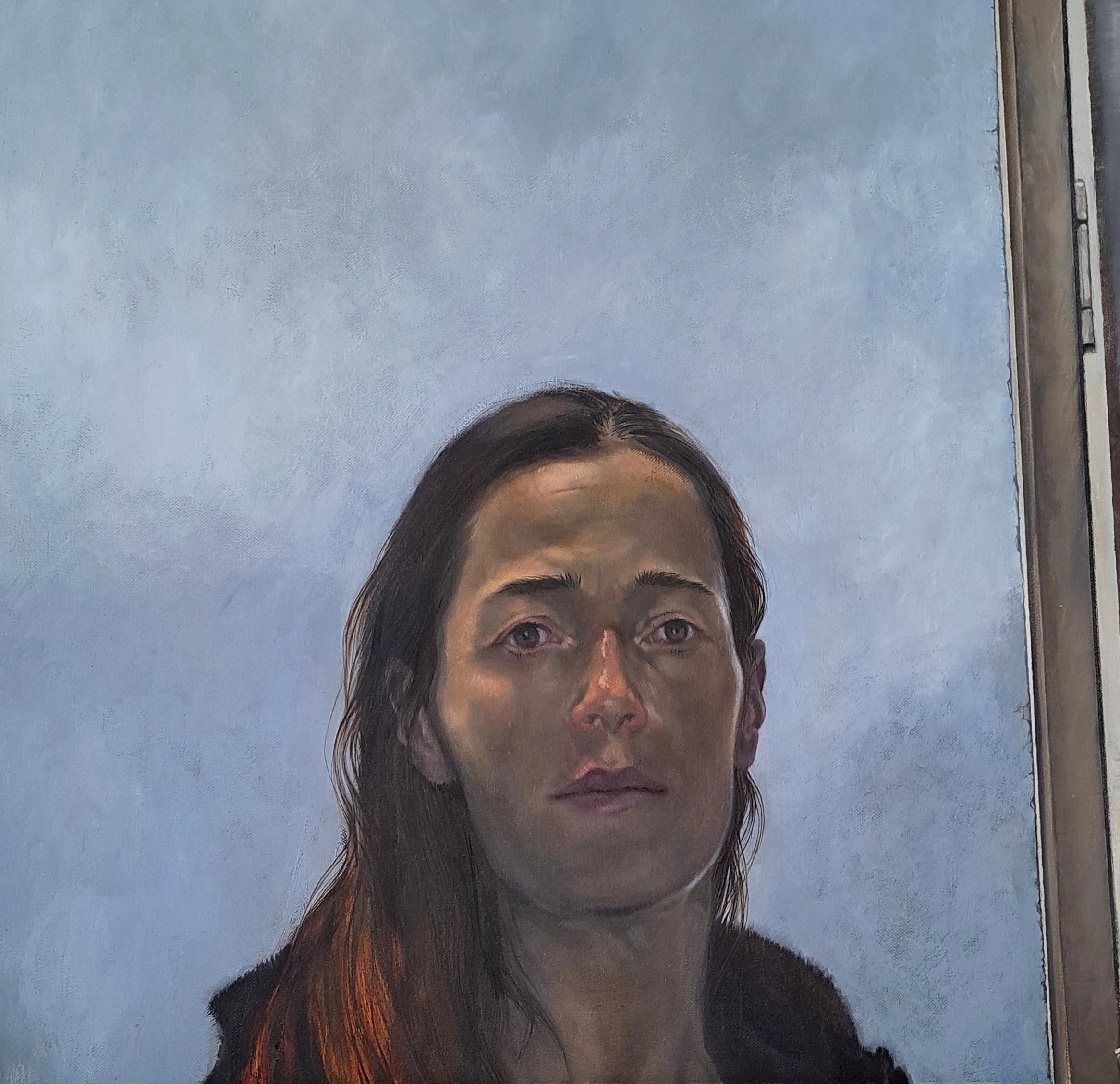 Self portret oilpainting