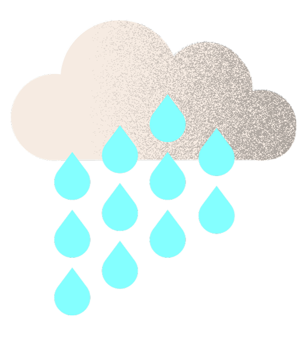 Rain cloud icon