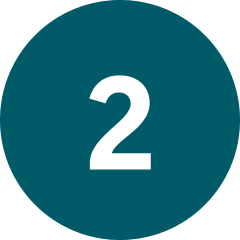 Image of a number 2 in a circle