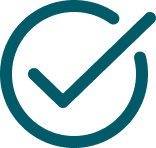 Icon of a ticked circle