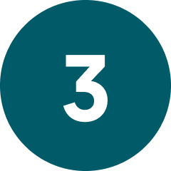 Image of a number 3 in a circle