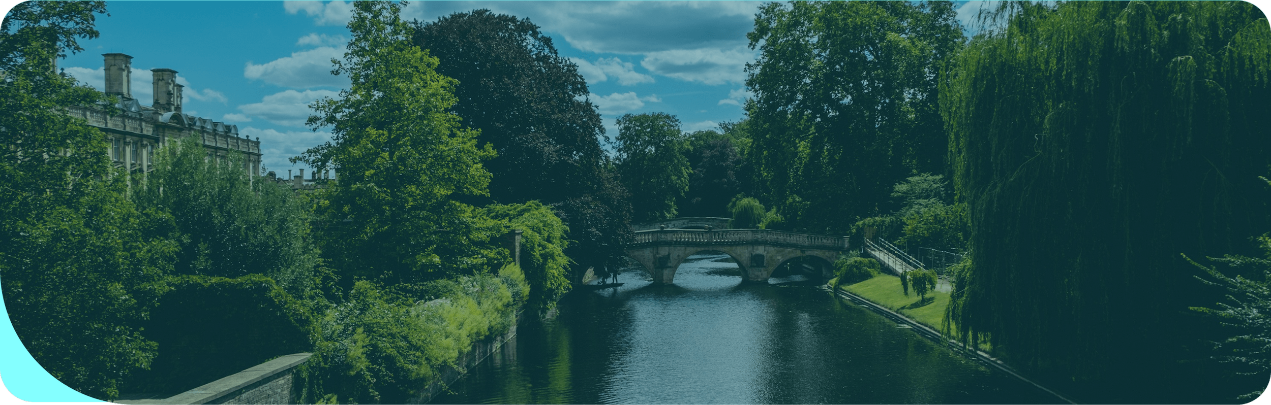 Photo of a river in Cambridge on a sunny day
